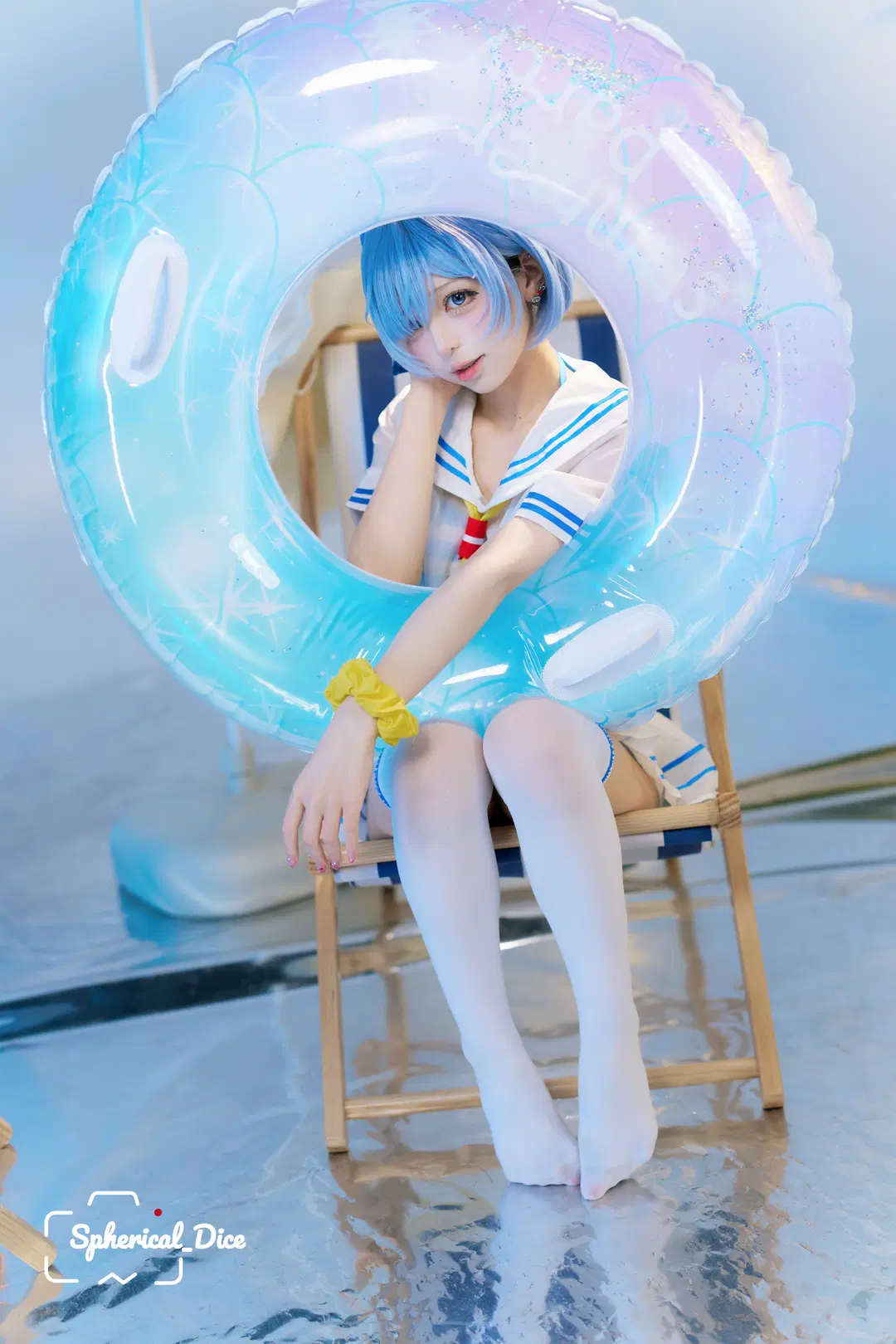 【蕾姆cos】從零開始的異世界生活，夏日水手服不一樣的藍白清涼 - 圆形骰子 - 第7張