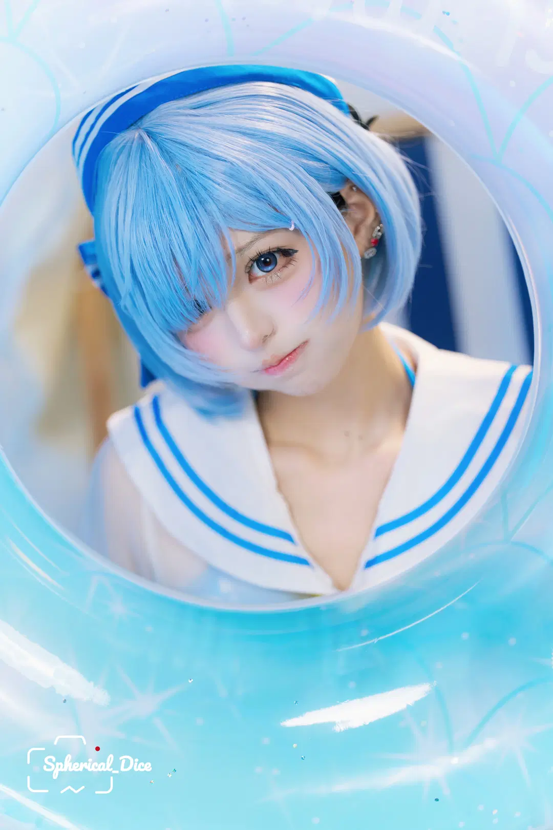 【蕾姆cos】從零開始的異世界生活，夏日水手服不一樣的藍白清涼 - 圆形骰子 - 第8張
