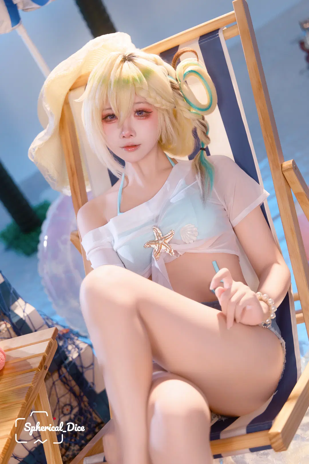 【琳奈cos】鸣潮薄荷糖夏日棚拍记录 - 圆形骰子 - 第3张