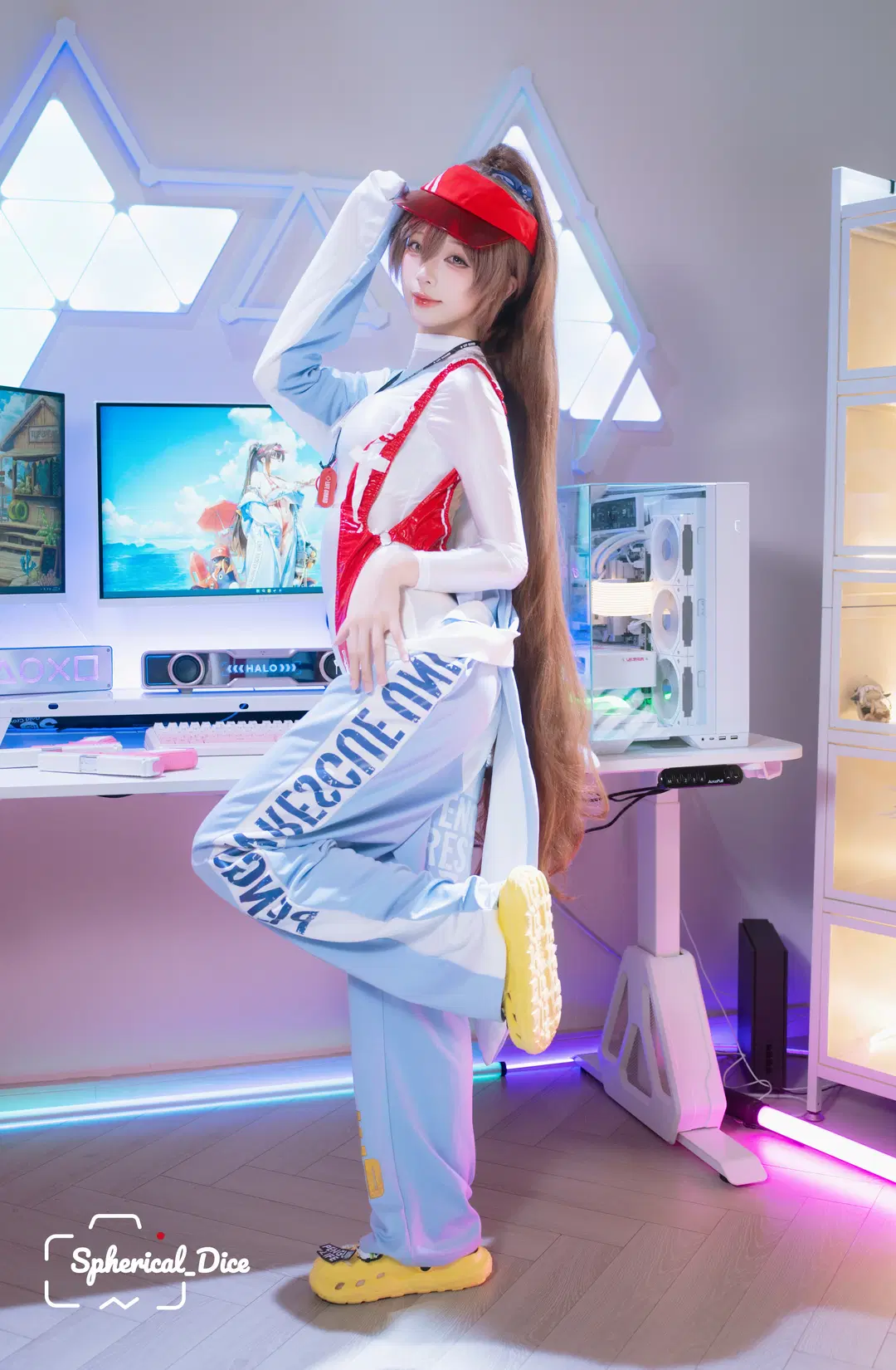 【玛律恰那cos】胜利女神NIKKE海洋进修的警戒感 - 圆形骰子 - 第3张