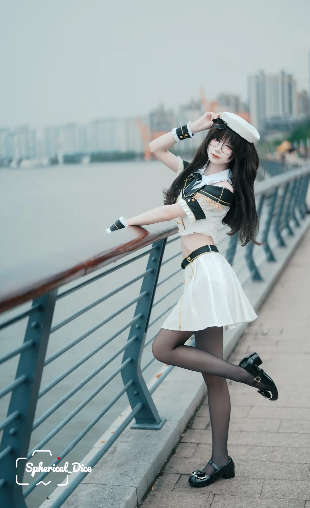 雨天的江边水手服日记，透明伞下的清冷感 - 圆形骰子 - 第7张