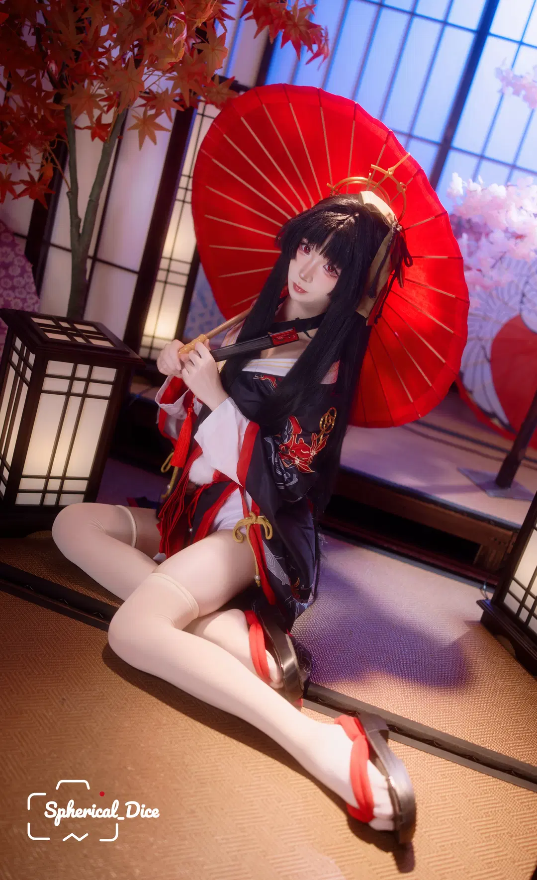 【潯cos】異環老闆娘的紅傘摺扇，定格時光
