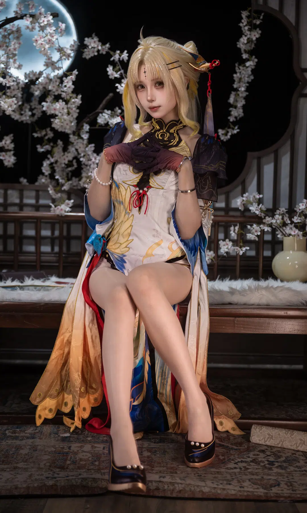 【穗穗cos】鳴潮月下國風夜色 - 面包脑袋 - 第2張