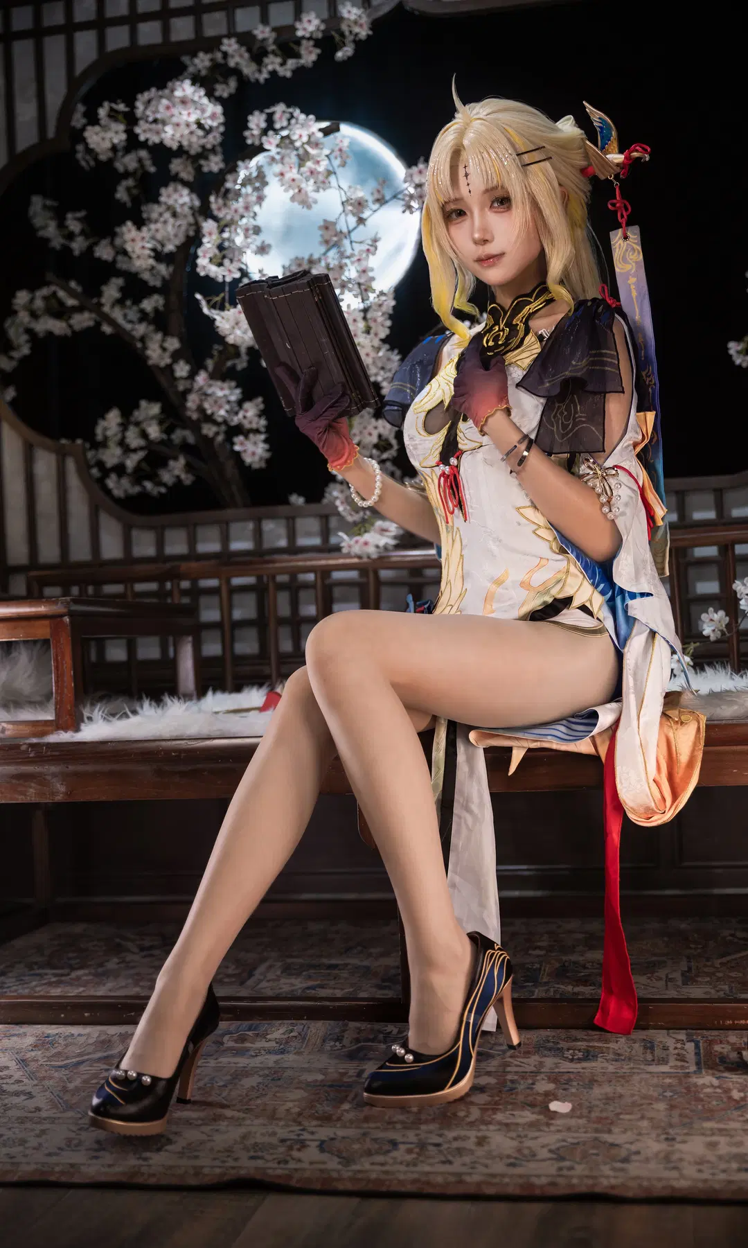 【穗穗cos】鳴潮月下國風夜色 - 面包脑袋 - 第3張