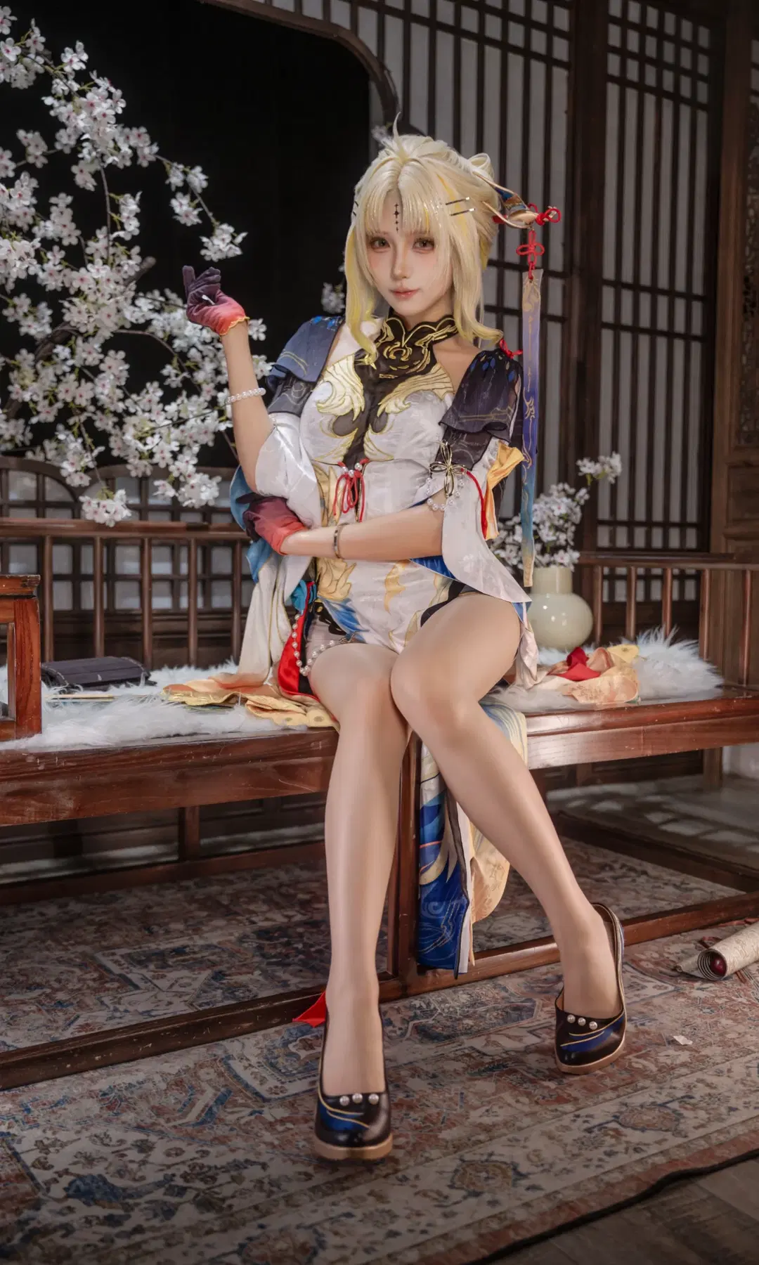 【穗穗cos】鳴潮月下國風夜色 - 面包脑袋 - 第4張