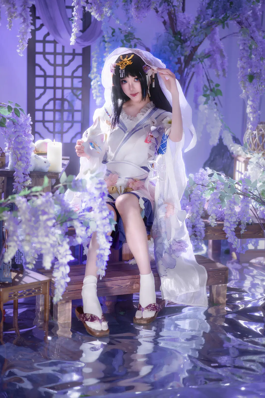 Japanese style, Cosplay photography, Punishing: Gray Raven, Selena cosplay, Shiromuku