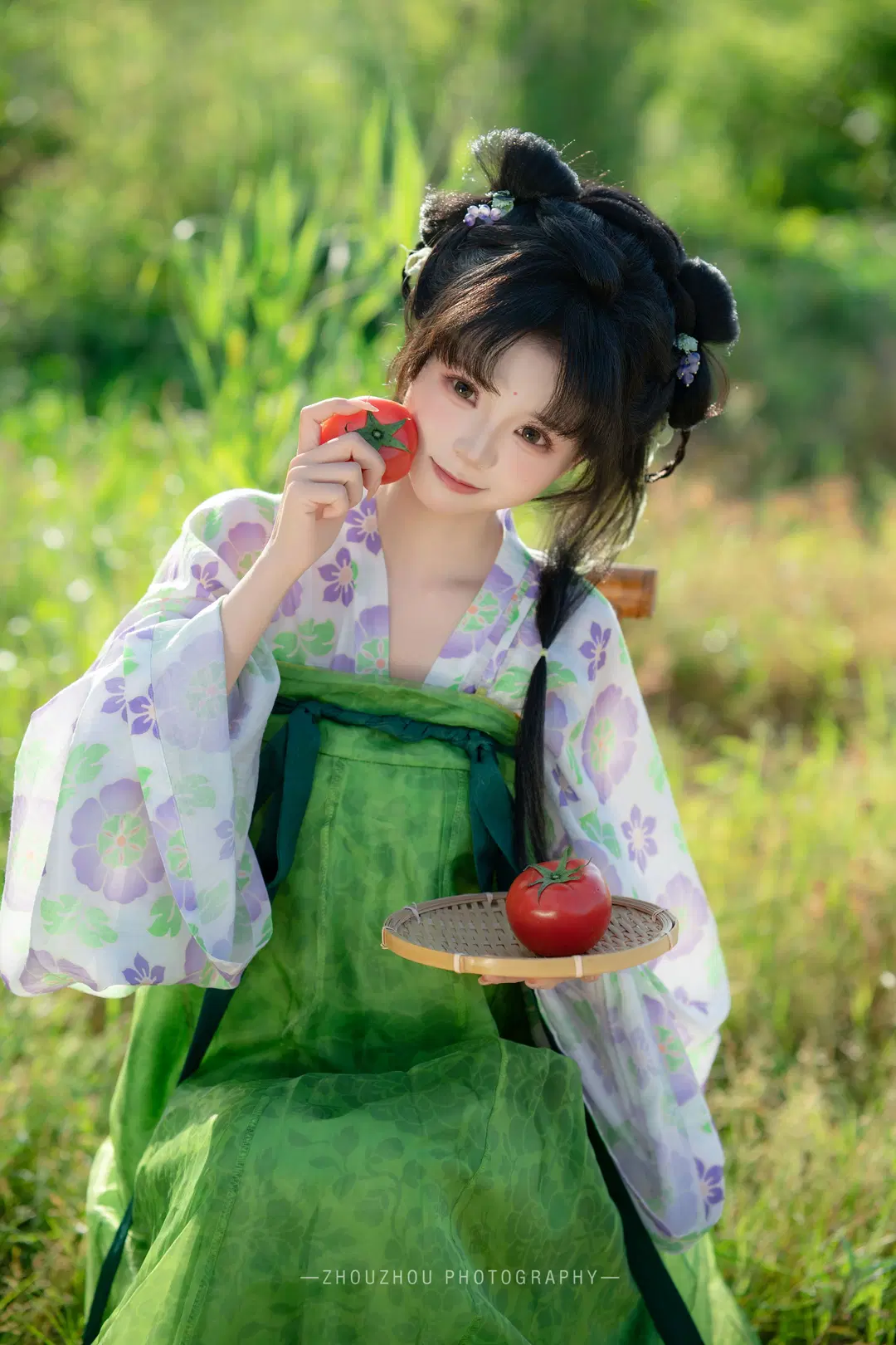 古风摄影, 春日穿搭, 田园风汉服, 种田文照进现实, 穿越二次元