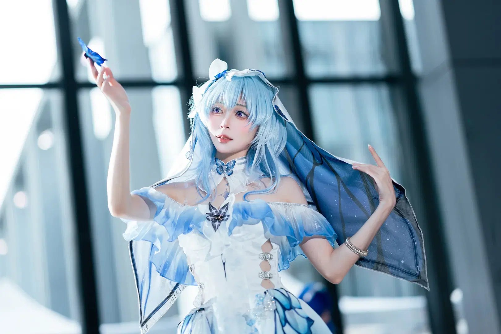 [The Shorekeeper cosplay] Wuthering Waves Shorekeeper: A Blue Butterfly Dream at CICF Convention by zbw-满满满满 - Image 9