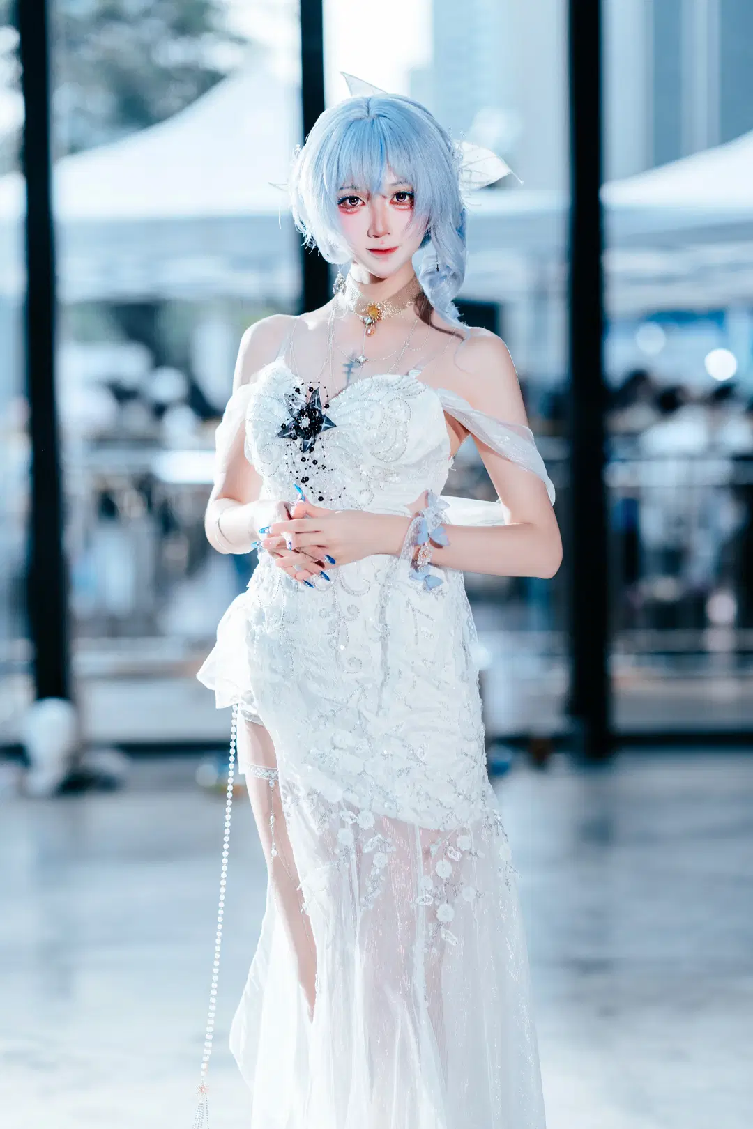 【ショアキーパー コスプレ】中国国際漫画祭（CICF）イベント写真、『鳴潮』の白ドレススタイル - zbw-满满满满 - 2枚目