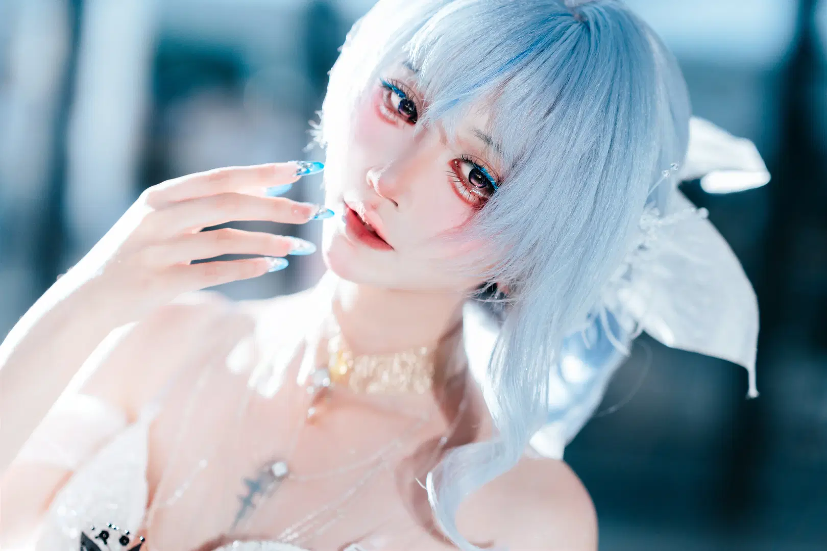 【ショアキーパー コスプレ】中国国際漫画祭（CICF）イベント写真、『鳴潮』の白ドレススタイル - zbw-满满满满 - 3枚目