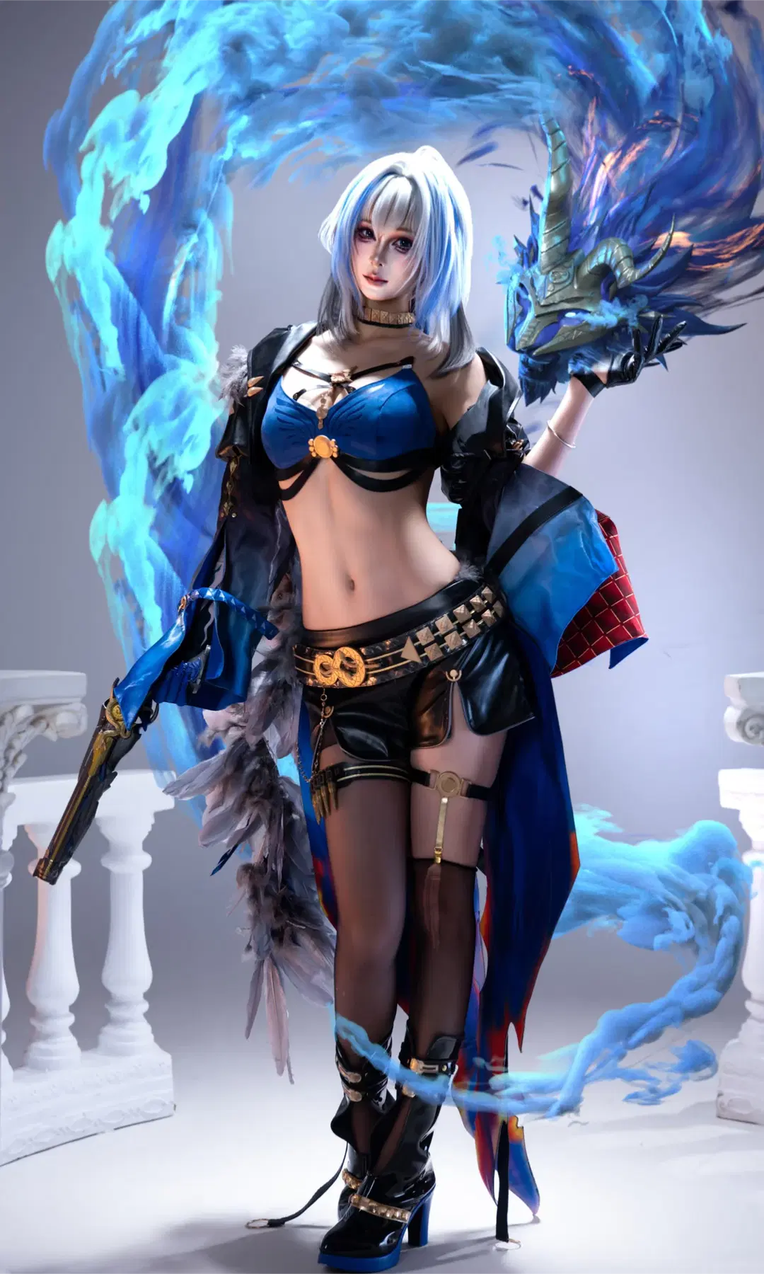 鸣潮, 二次元cos, 嘉贝莉娜cos, 鸣潮嘉贝莉娜, 丝袜