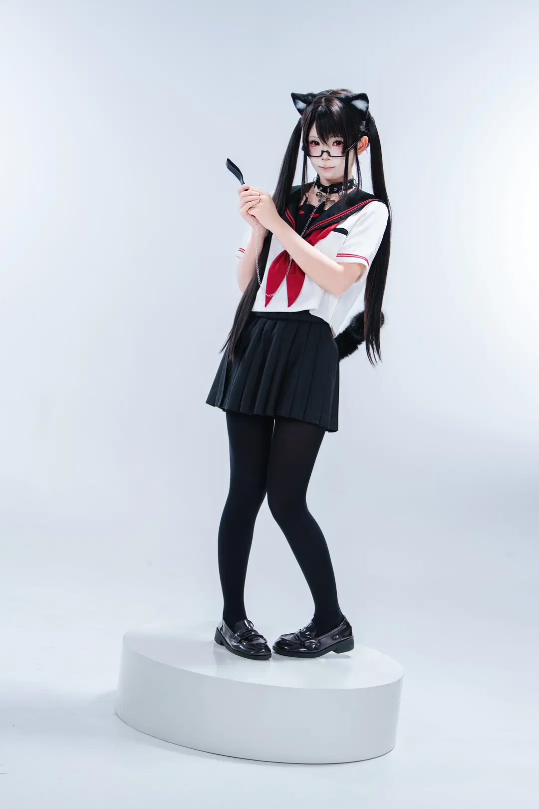 猫耳水手服JK制服棚拍记录 - 小红帽 - 第5张