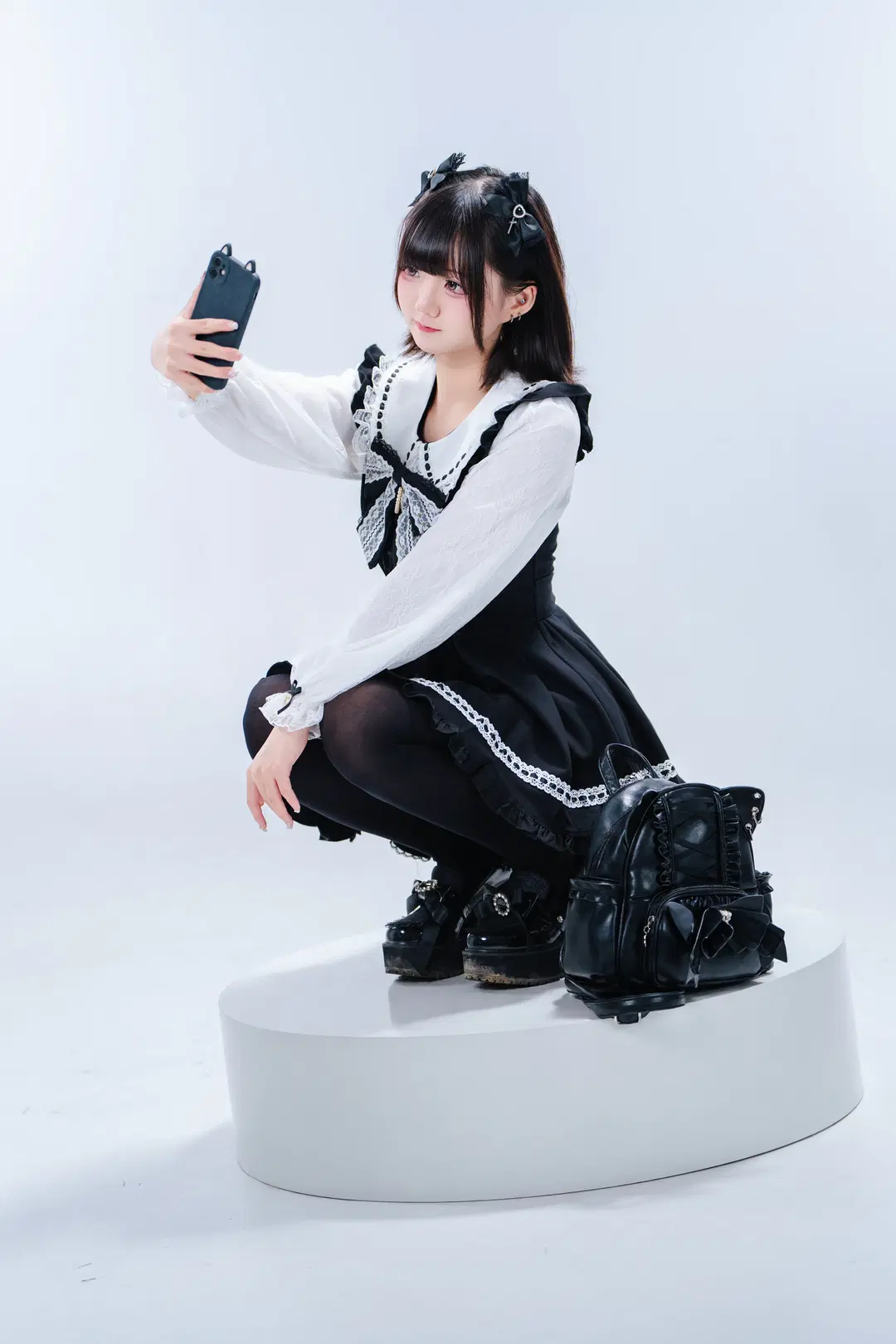 量产型蕾服穿搭白棚氛围感记录 - 小红帽 - 第3张