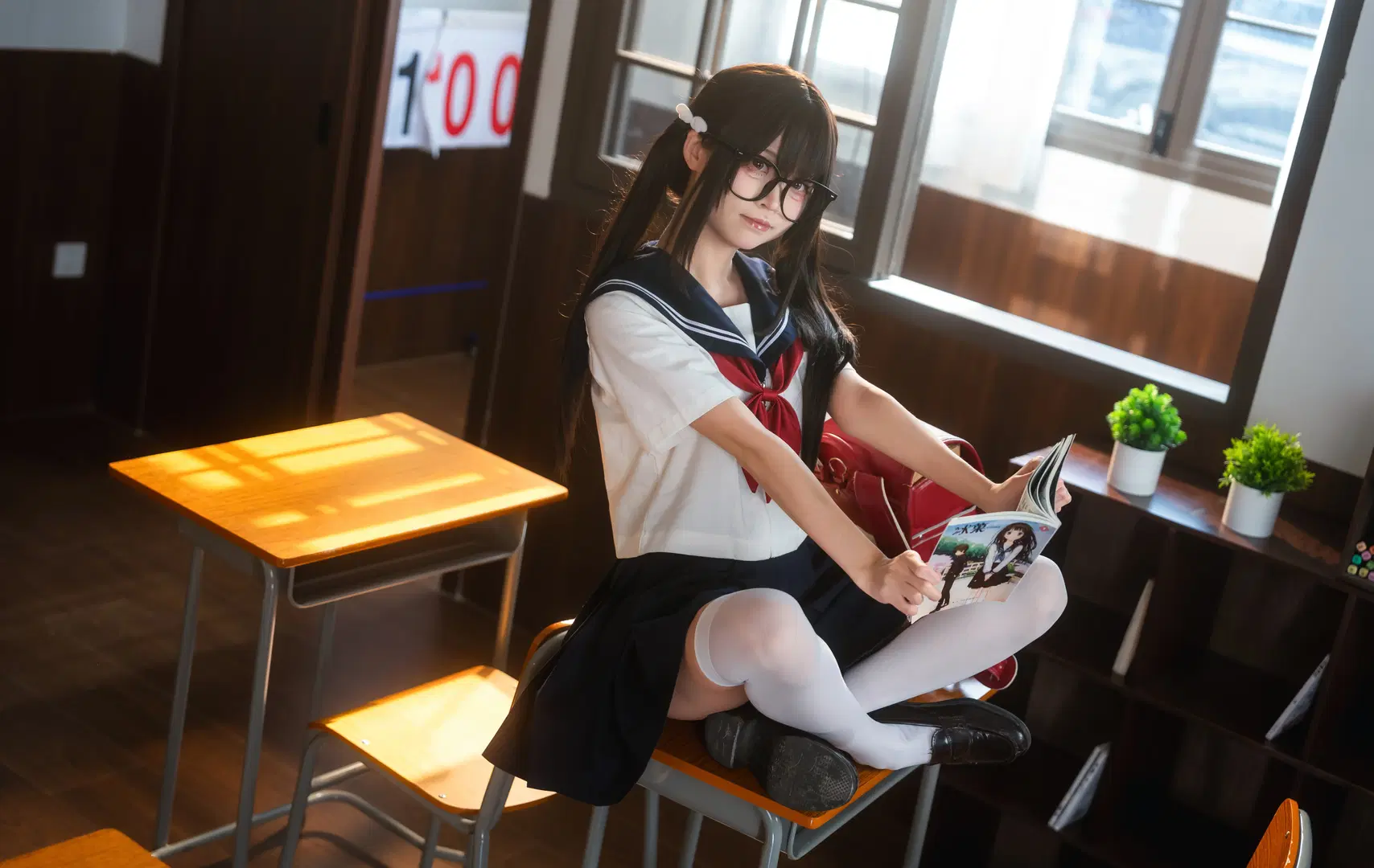 Classroom after skipping class: JK uniform Campus style daily record by 小红帽 - Image 5
