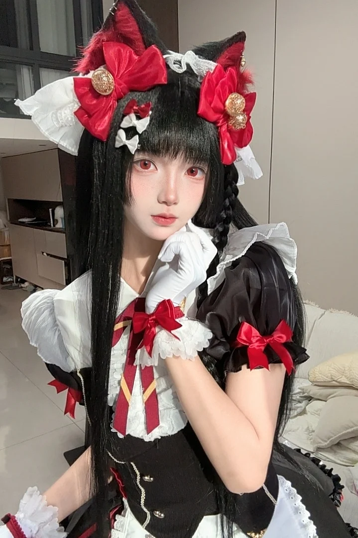 鸣潮, 猫耳少女, 女仆装, 千咲cos, 千咲坠梦奇境
