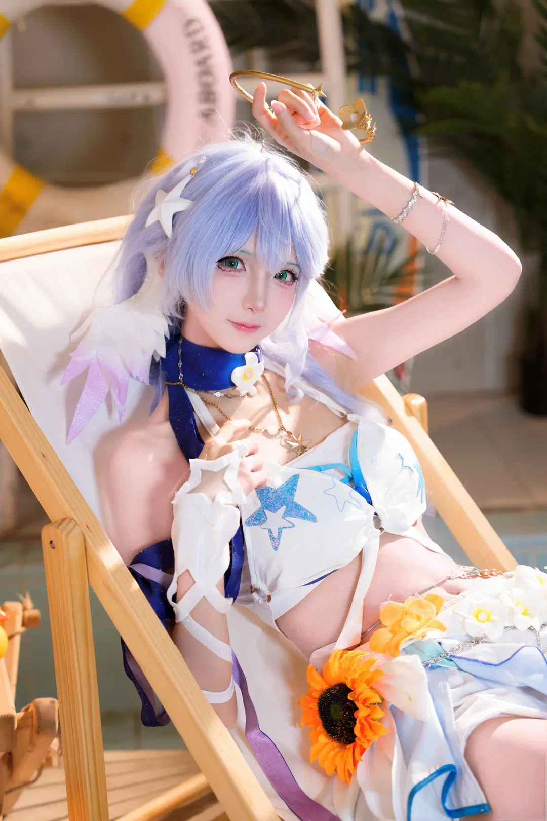 【知更鸟cos】夏日泳池派对的晴歌造型 - 六幺幺 - 第3张