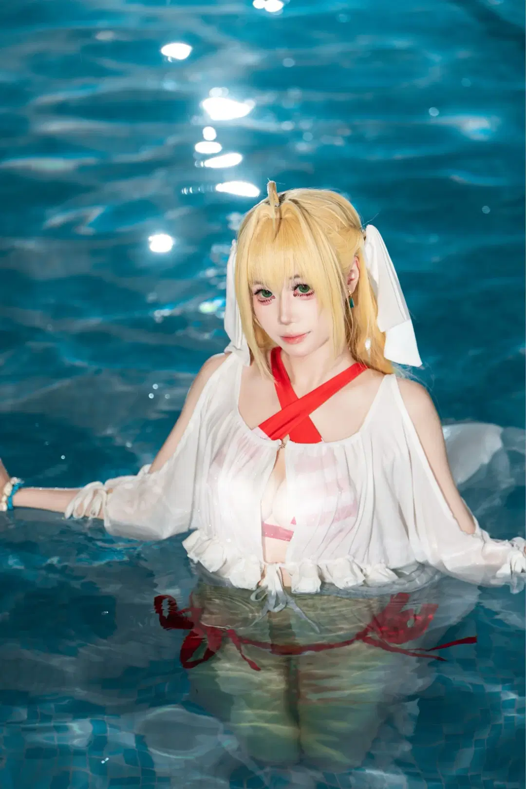 [Nero Cosplay] Fate/Grand Order: Flower of Rome underwater photoshoot experience by 檜名乃Hinano - Image 2