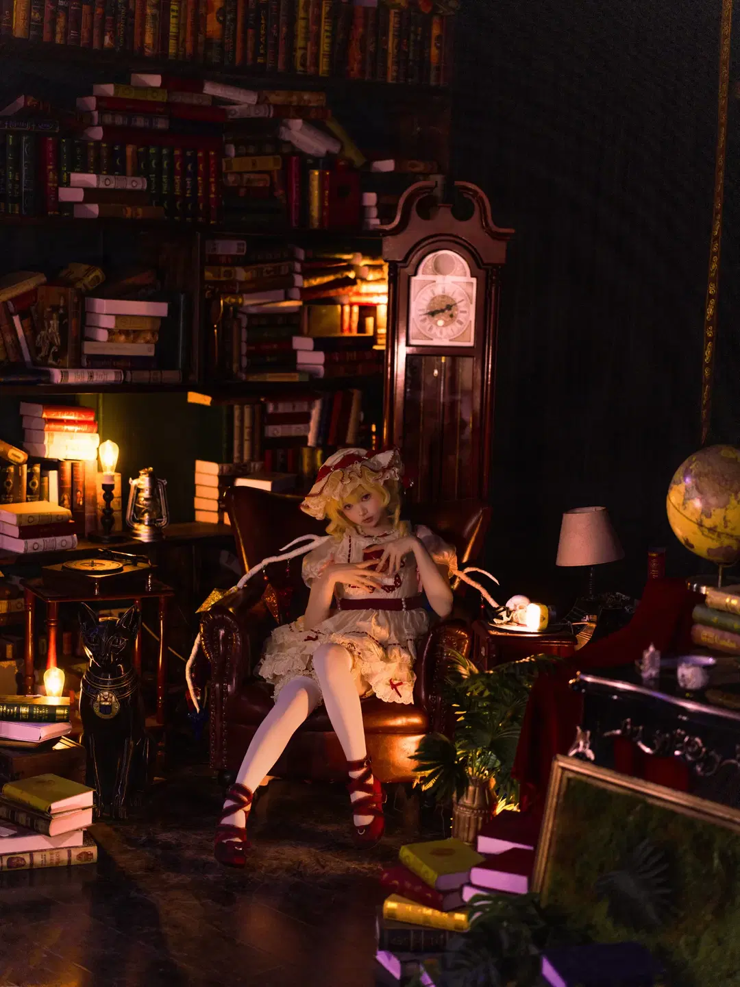 cosplay, 东方project, 白丝, 芙兰朵露cos, 暗黑洛丽塔