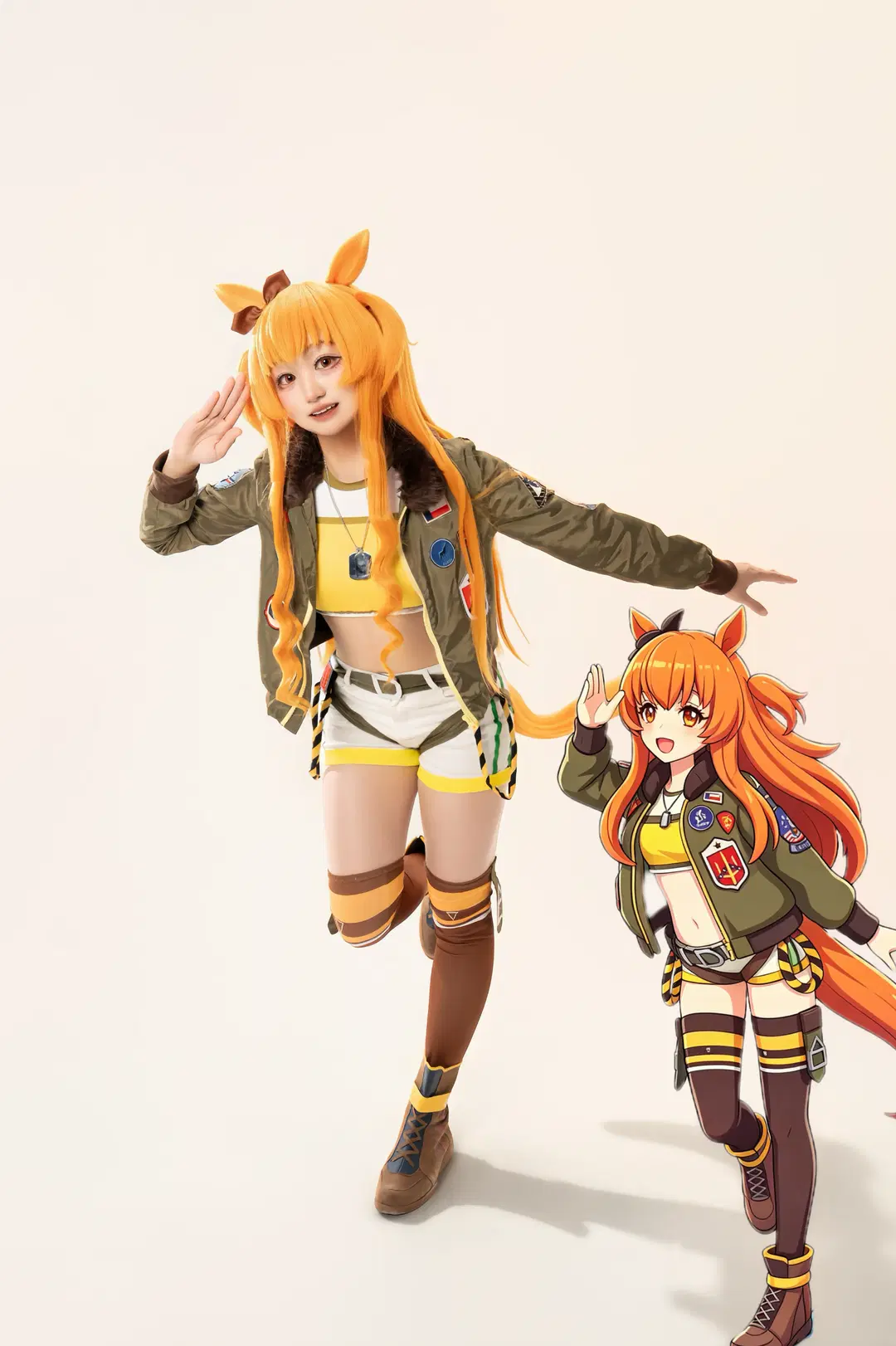 [Mayano Top Gun cosplay] Umamusume: Pretty Derby Top Gun energetic Studio shoot record by 川式林果酱 - Image 3