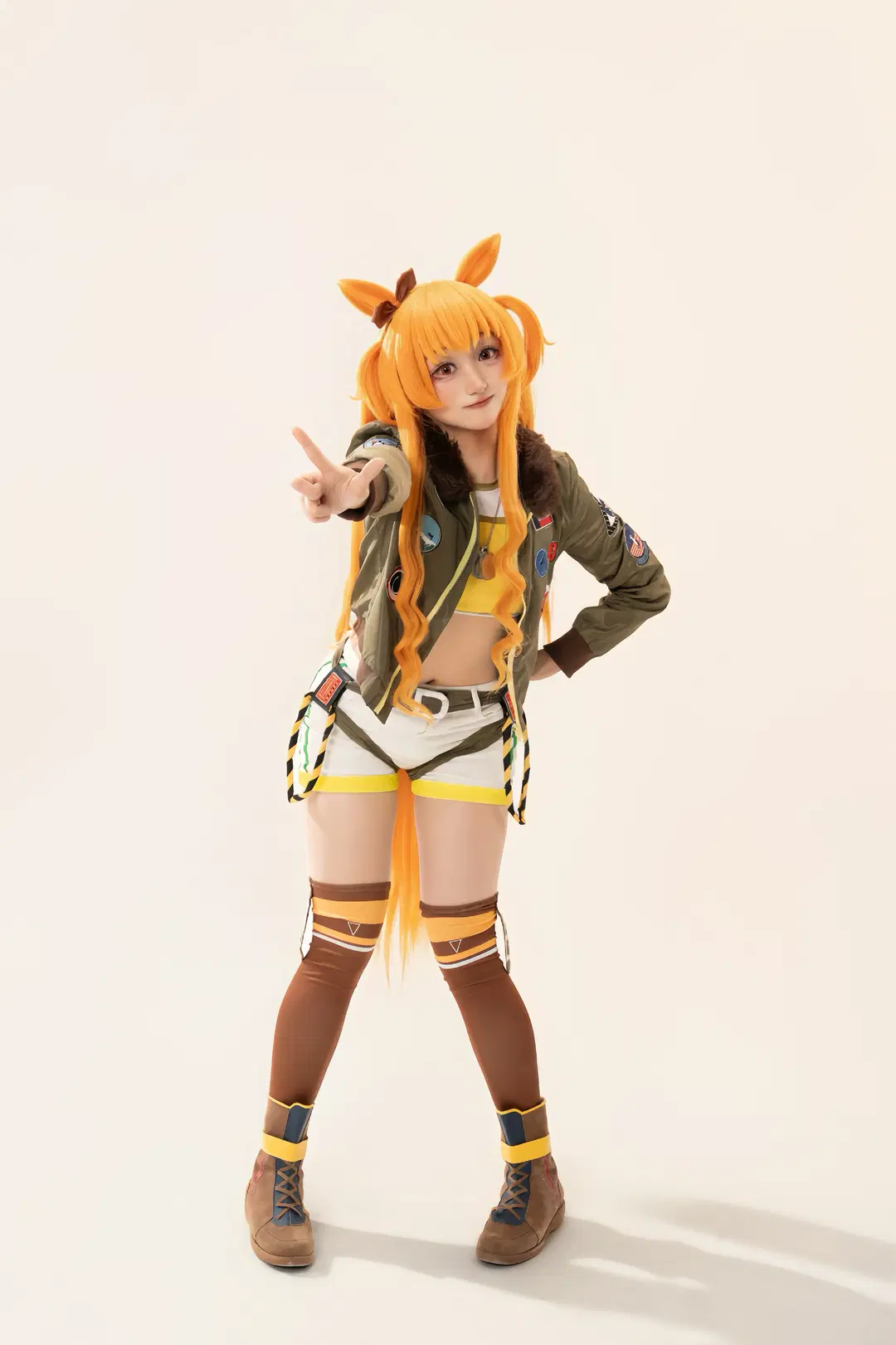 [Mayano Top Gun cosplay] Umamusume: Pretty Derby Top Gun energetic Studio shoot record by 川式林果酱 - Image 7