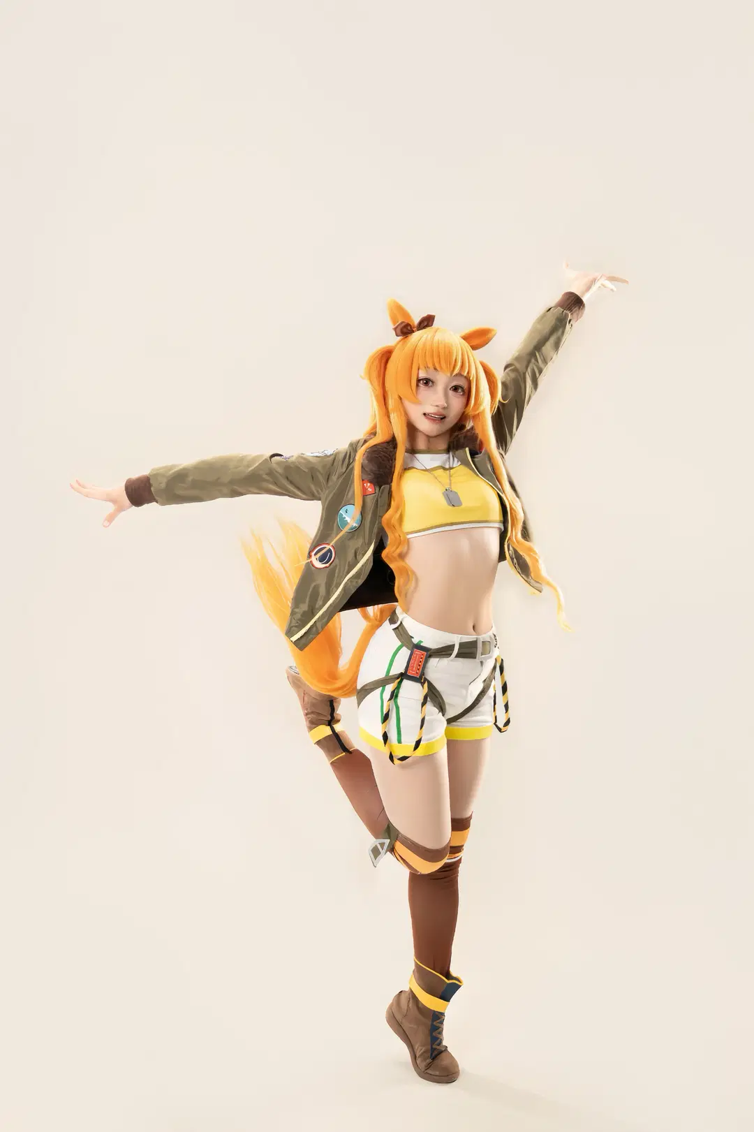 [Mayano Top Gun cosplay] Umamusume: Pretty Derby Top Gun energetic Studio shoot record by 川式林果酱 - Image 8