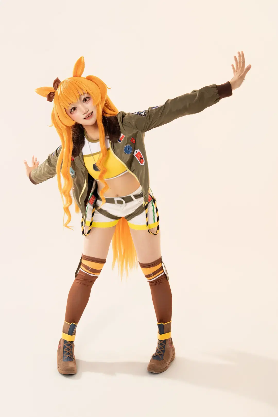 [Mayano Top Gun cosplay] Umamusume: Pretty Derby Top Gun energetic Studio shoot record by 川式林果酱 - Image 9