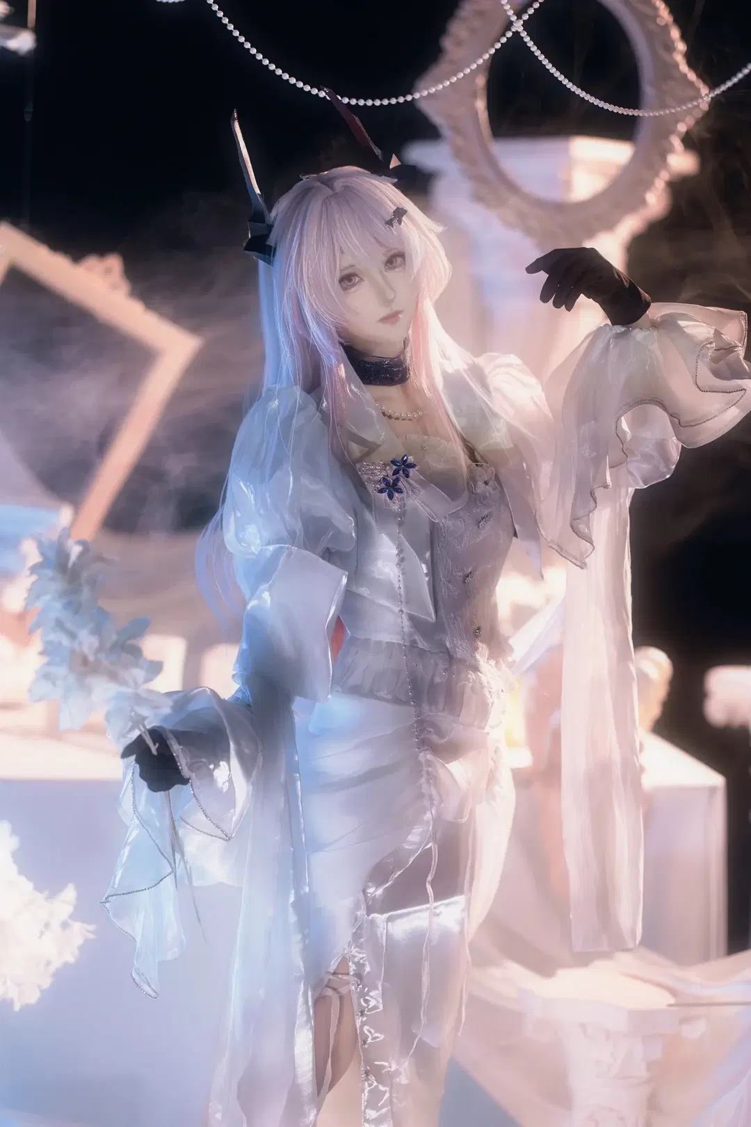 明日方舟, 特蕾西娅cos, 白丝cos, 奇幻风cos, 特蕾西娅
