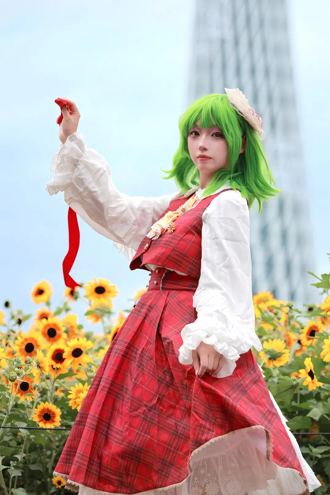 【风见幽香cos】东方Project 四季鲜花之主的向日葵花海正片 - 小菲大人来也 - 第2张
