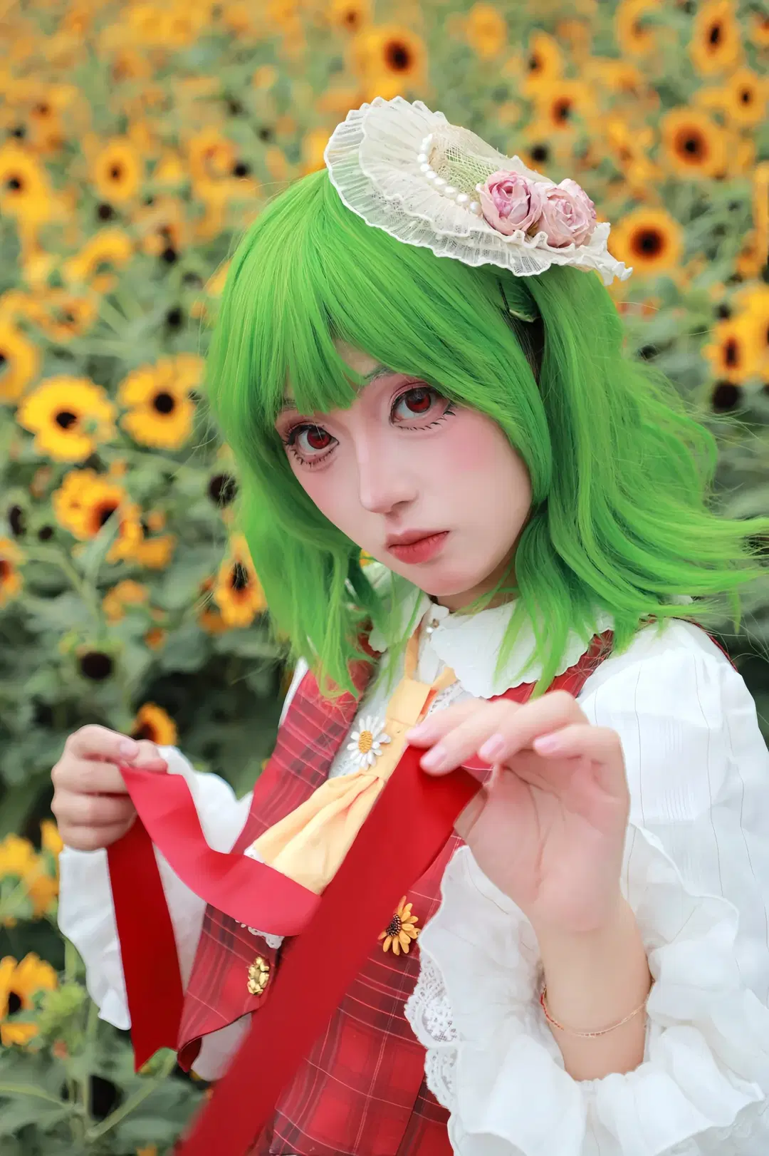 【风见幽香cos】东方Project 四季鲜花之主的向日葵花海正片 - 小菲大人来也 - 第5张