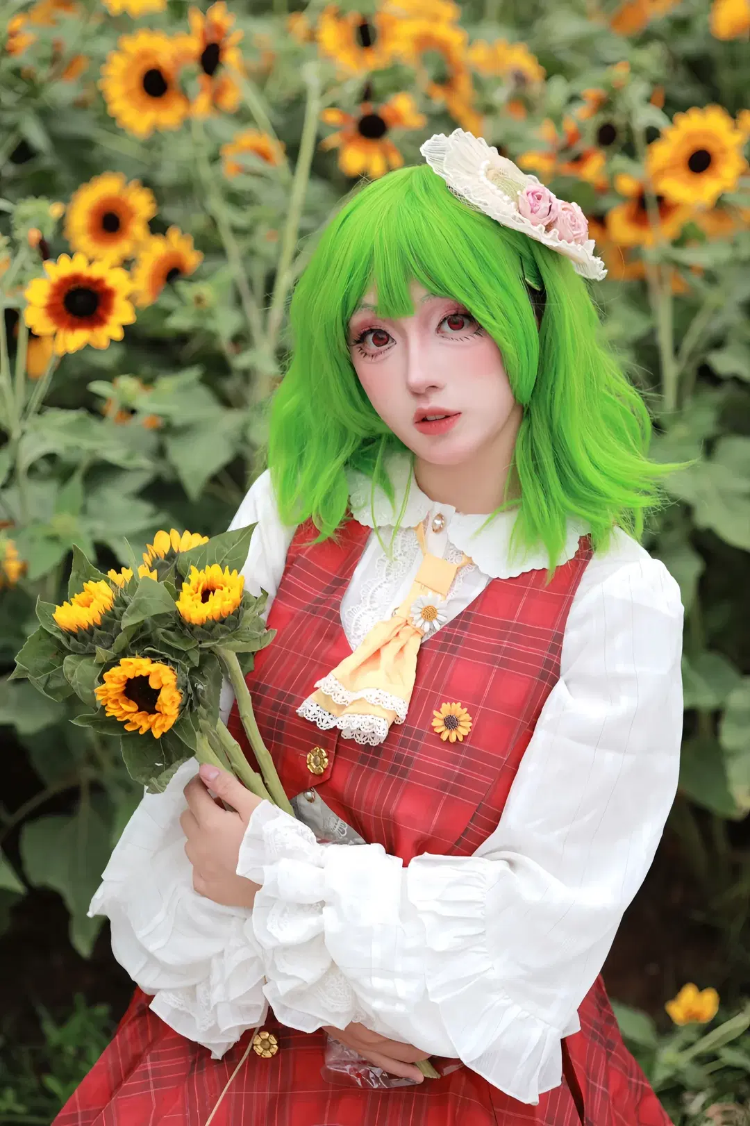 【风见幽香cos】东方Project 四季鲜花之主的向日葵花海正片 - 小菲大人来也 - 第6张