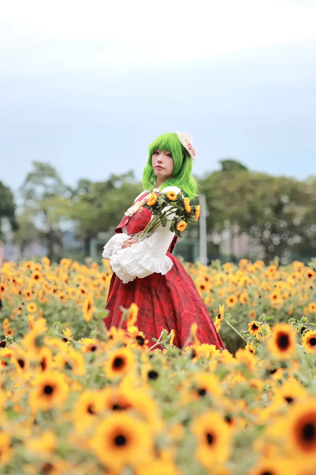 【风见幽香cos】东方Project 四季鲜花之主的向日葵花海正片 - 小菲大人来也 - 第9张