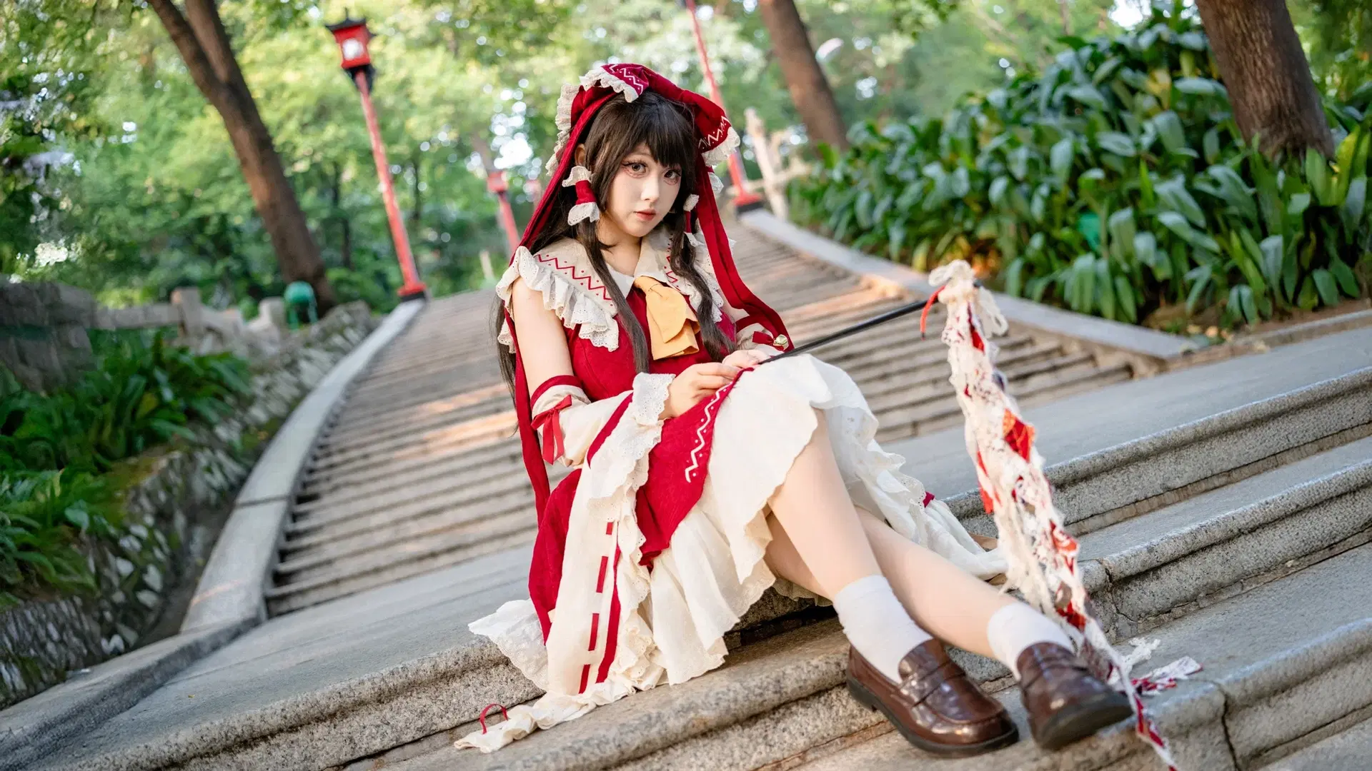 【博麗靈夢cos】東方Project樂園巫女的紅白經典正片 - 小菲大人来也 - 第10張