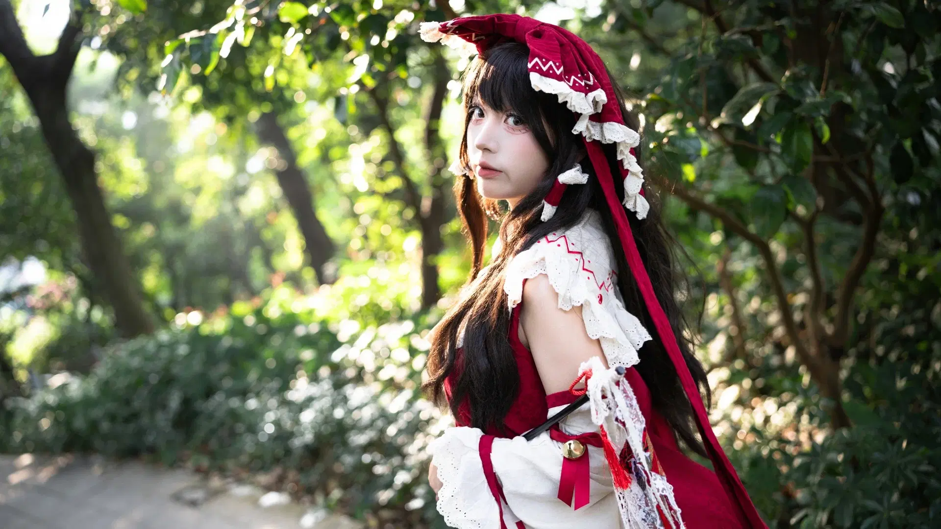 【博麗靈夢cos】東方Project樂園巫女的紅白經典正片 - 小菲大人来也 - 第2張