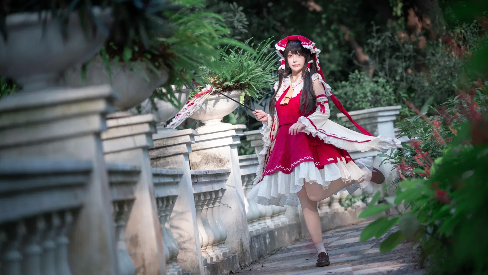 【博麗靈夢cos】東方Project樂園巫女的紅白經典正片 - 小菲大人来也 - 第8張