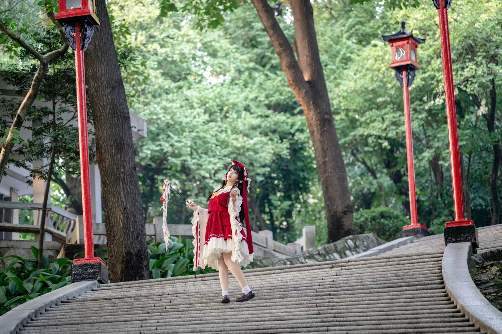 【博麗靈夢cos】東方Project樂園巫女的紅白經典正片 - 小菲大人来也 - 第9張
