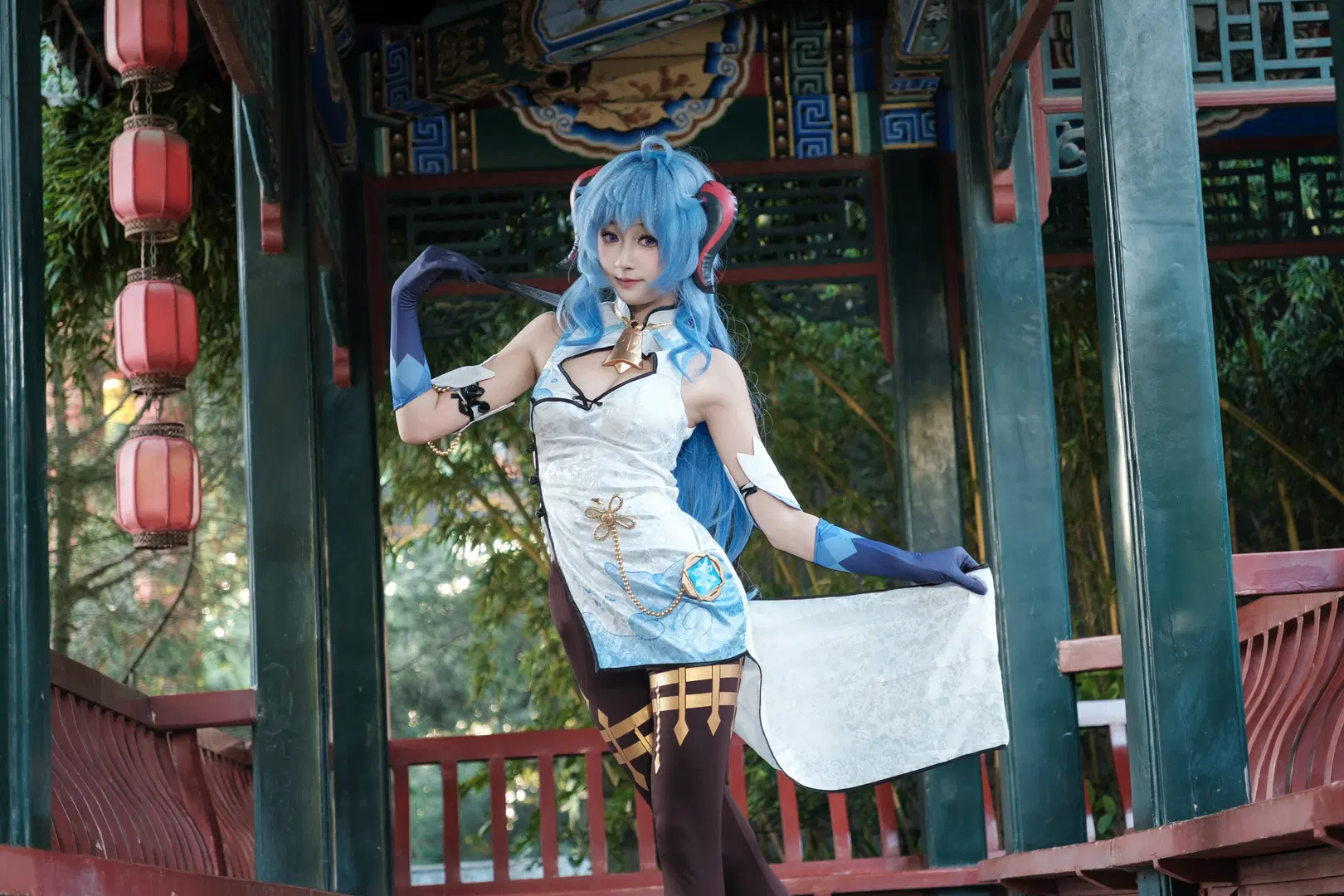 【甘雨cos】原神逐月節，璃月園林裡的中式隨拍 - 牢友今天拍照了吗 - 第12張