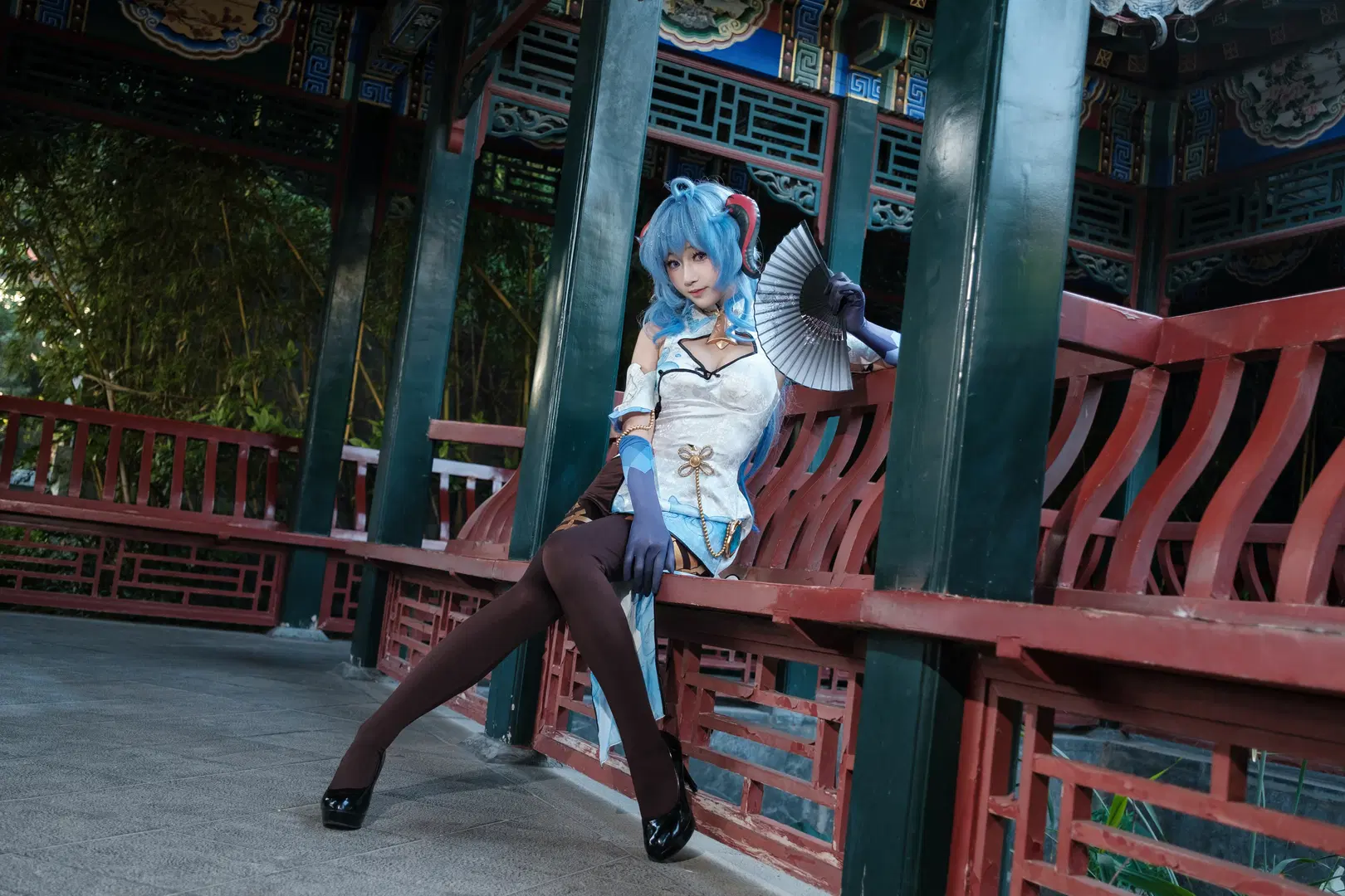 【甘雨cos】原神逐月節，璃月園林裡的中式隨拍 - 牢友今天拍照了吗 - 第13張