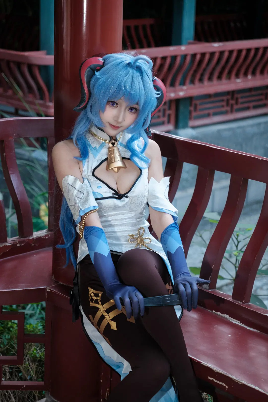 【甘雨cos】原神逐月節，璃月園林裡的中式隨拍 - 牢友今天拍照了吗 - 第3張