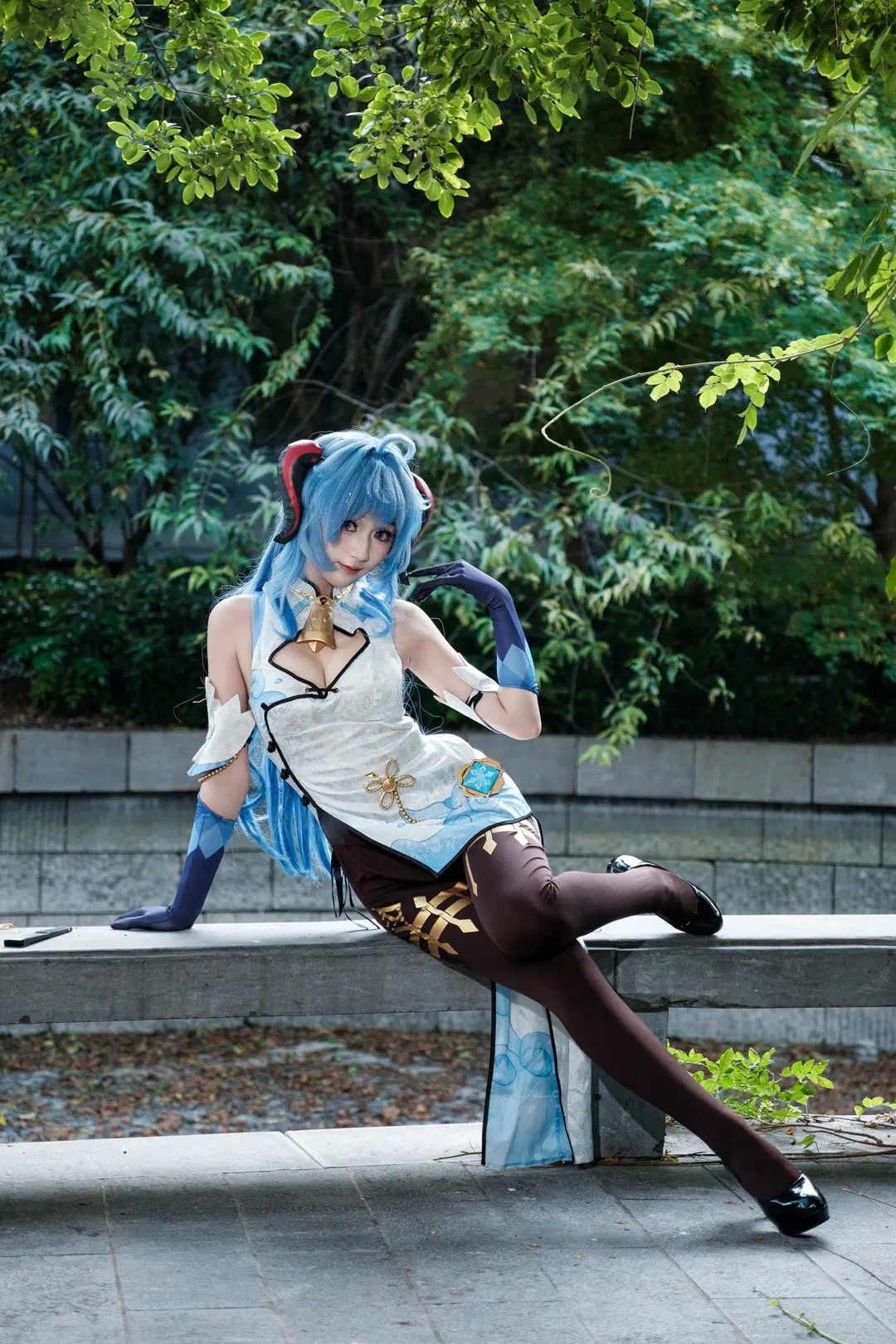 原神, 甘雨cos, 二次元摄影, 丝袜, 甘雨cosplay