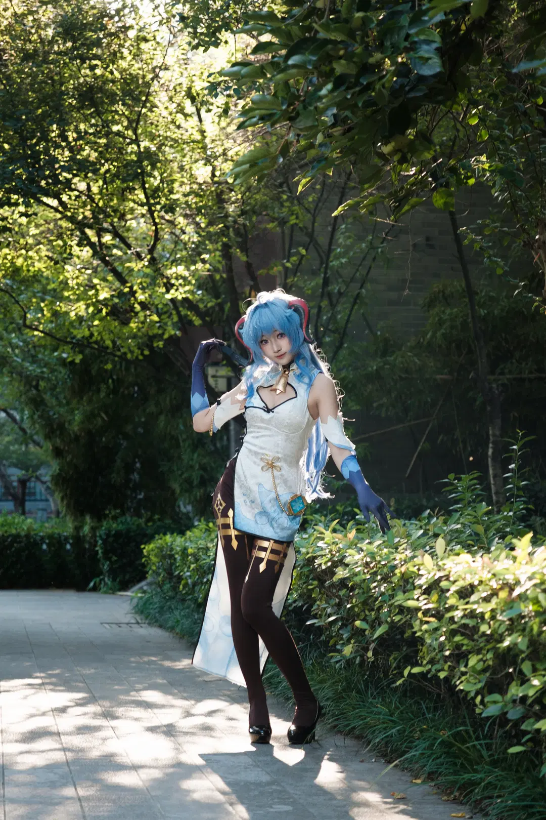 【甘雨 コスプレ】『原神』璃月の半仙が織りなす屋外の光と影の記録 - 牢友今天拍照了吗（是摄影不to签） - 8枚目