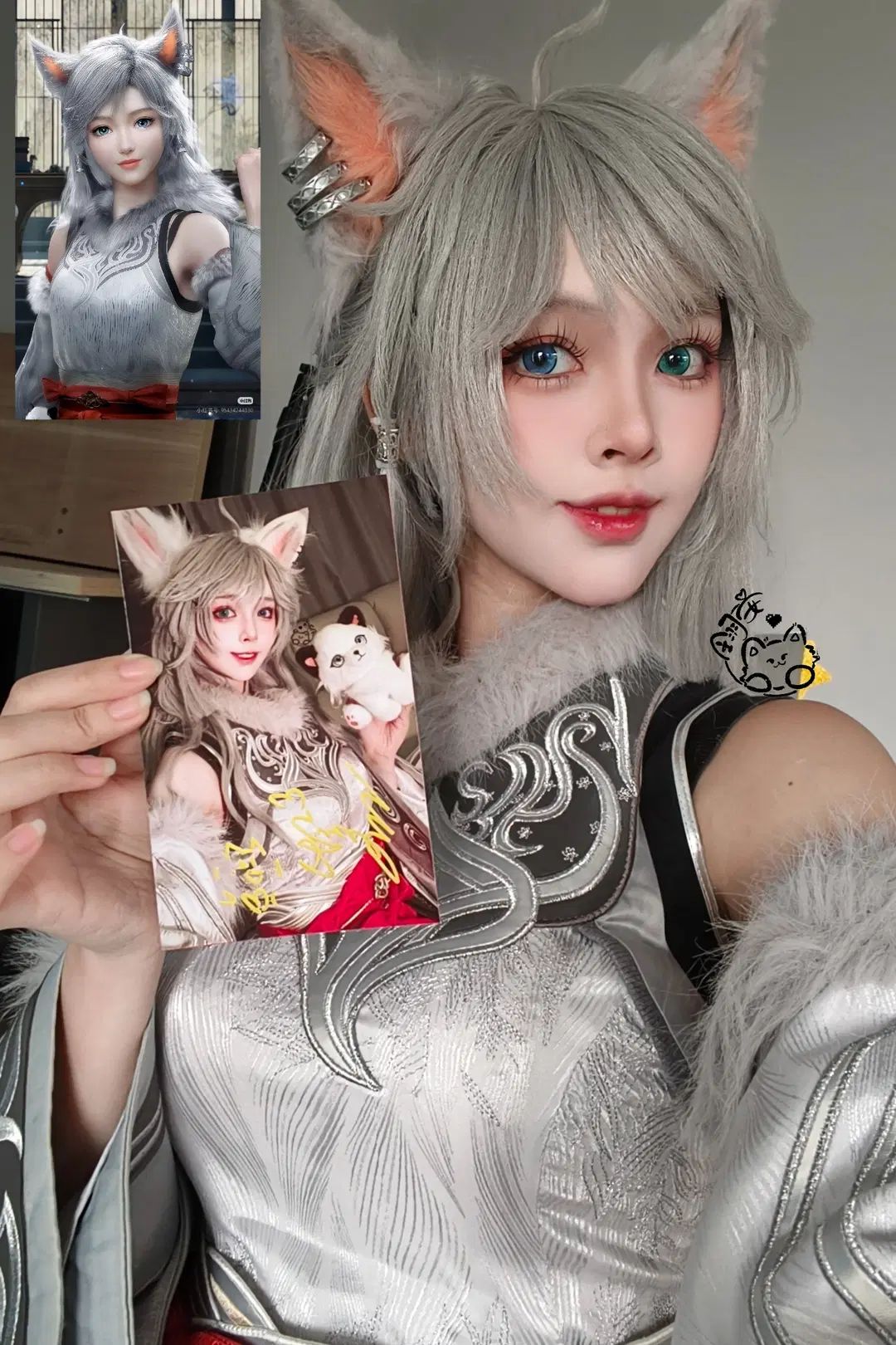 古风cos, 兽耳, 银发, 银月cos, 凡人修仙传