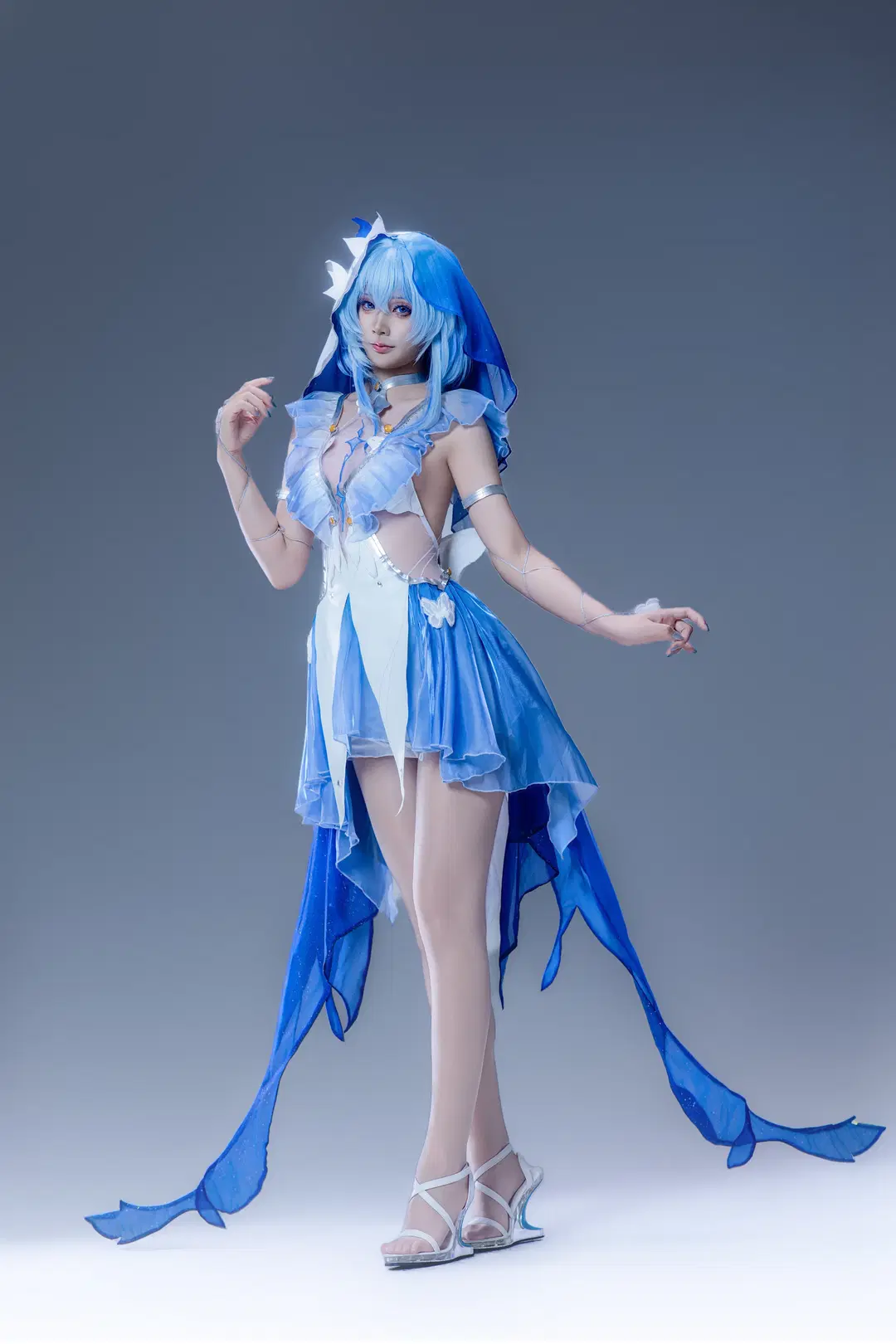 鳴潮, スタジオ撮影, ショアキーパー コスプレ, 鳴潮クリエイター支援プログラム, ストッキング