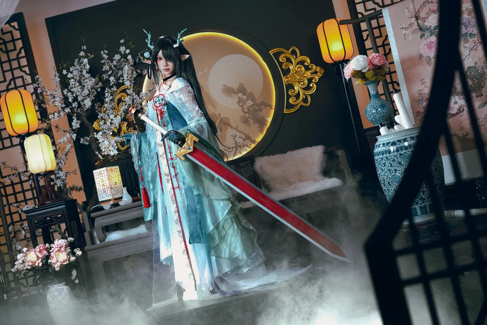 【夕cos】明日方舟青玉硯的國風幻境 - 夏尔 - 第2張
