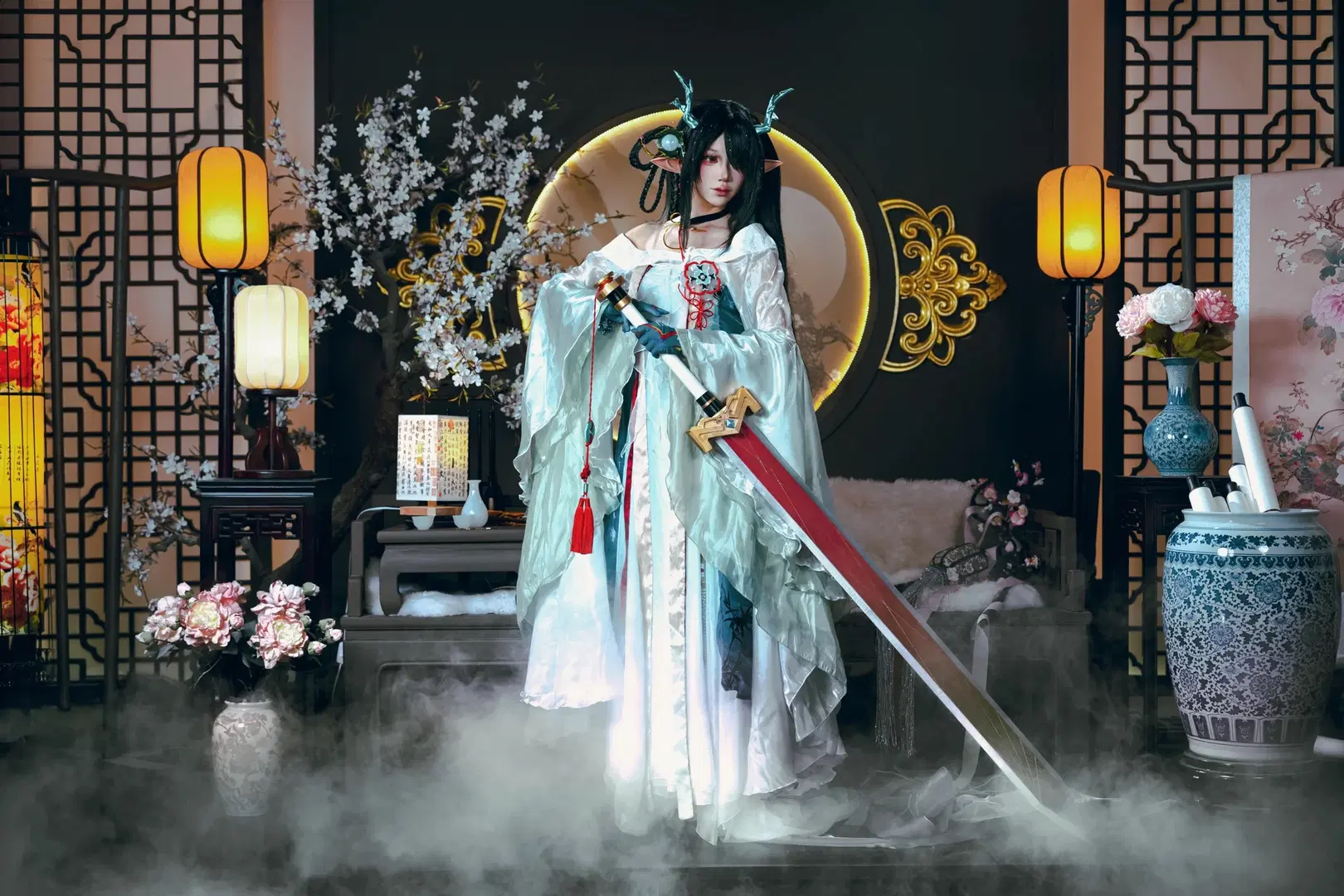 【夕cos】明日方舟青玉硯的國風幻境 - 夏尔 - 第6張