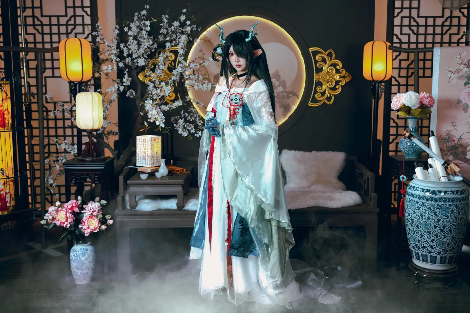 【夕cos】明日方舟青玉硯的國風幻境 - 夏尔 - 第9張