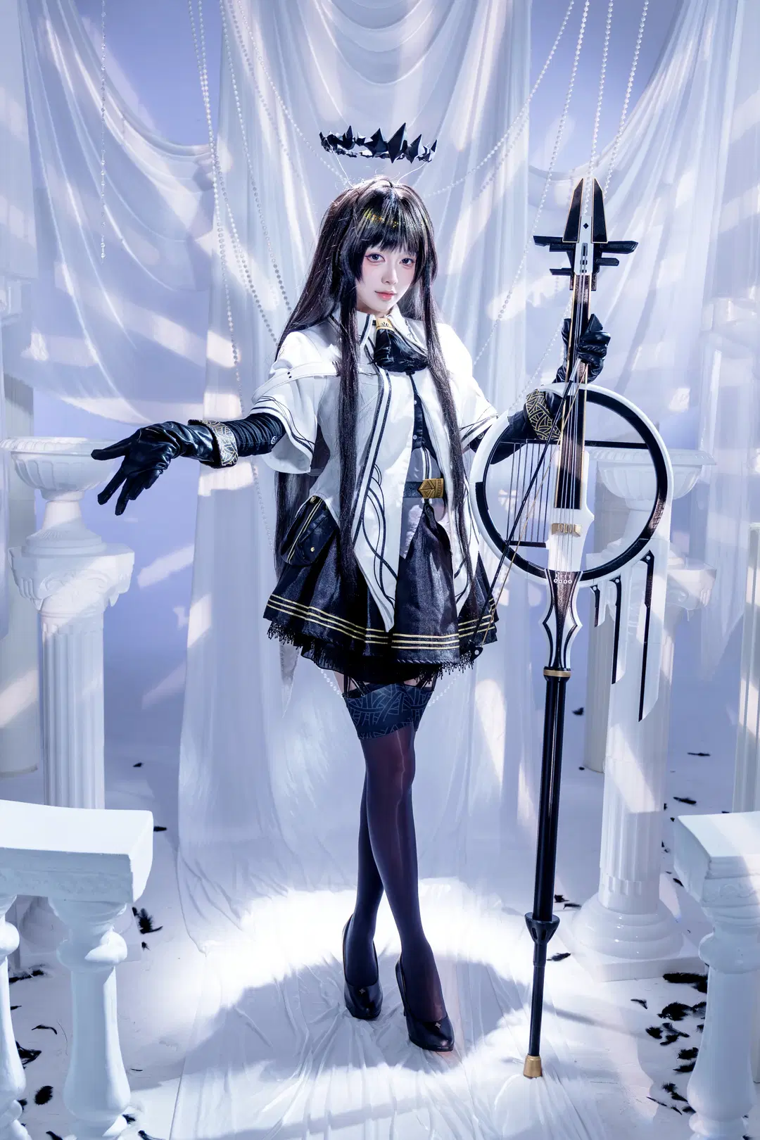 【アルトリア コスプレ】アークナイツ 白ホリ撮影のセット、クールで神秘的な雰囲気を完全再現 - 哼哼_H3NG - 3枚目