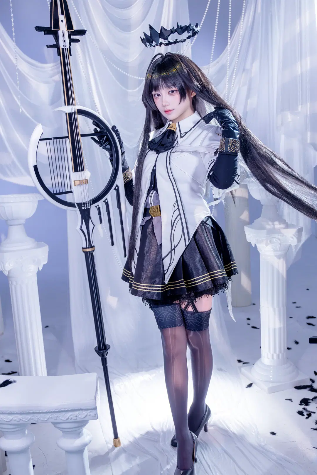 【アルトリア コスプレ】アークナイツ 白ホリ撮影のセット、クールで神秘的な雰囲気を完全再現 - 哼哼_H3NG - 4枚目