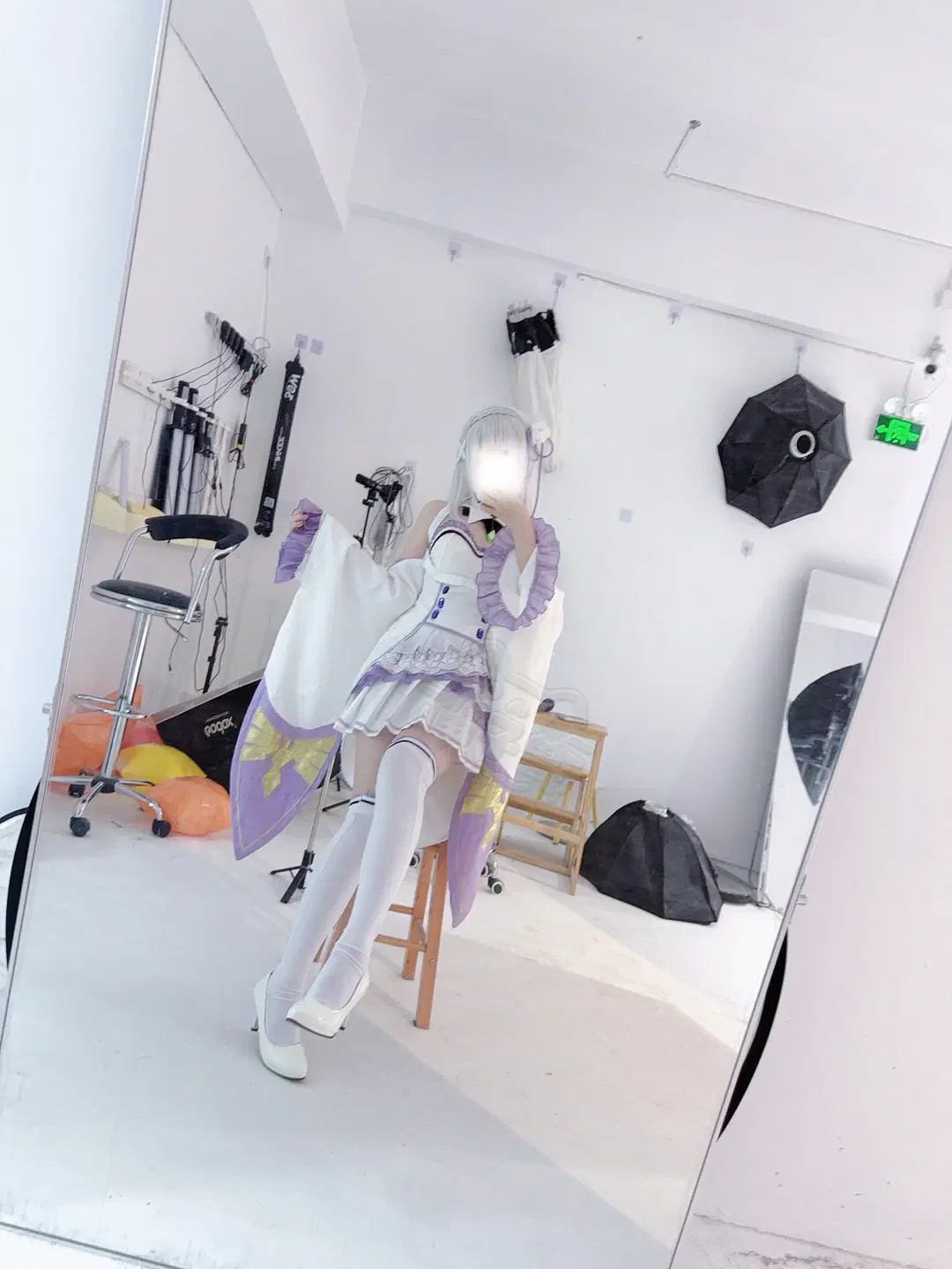 从零开始的异世界生活, 爱蜜莉雅cos, 白丝, cosplay摄影, emt
