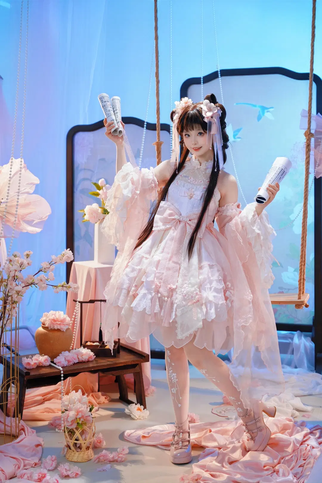 中華風洛麗塔穿搭，拿捏古風小師妹的靈動感 - 吃土少女阿萨喵 - 第5張
