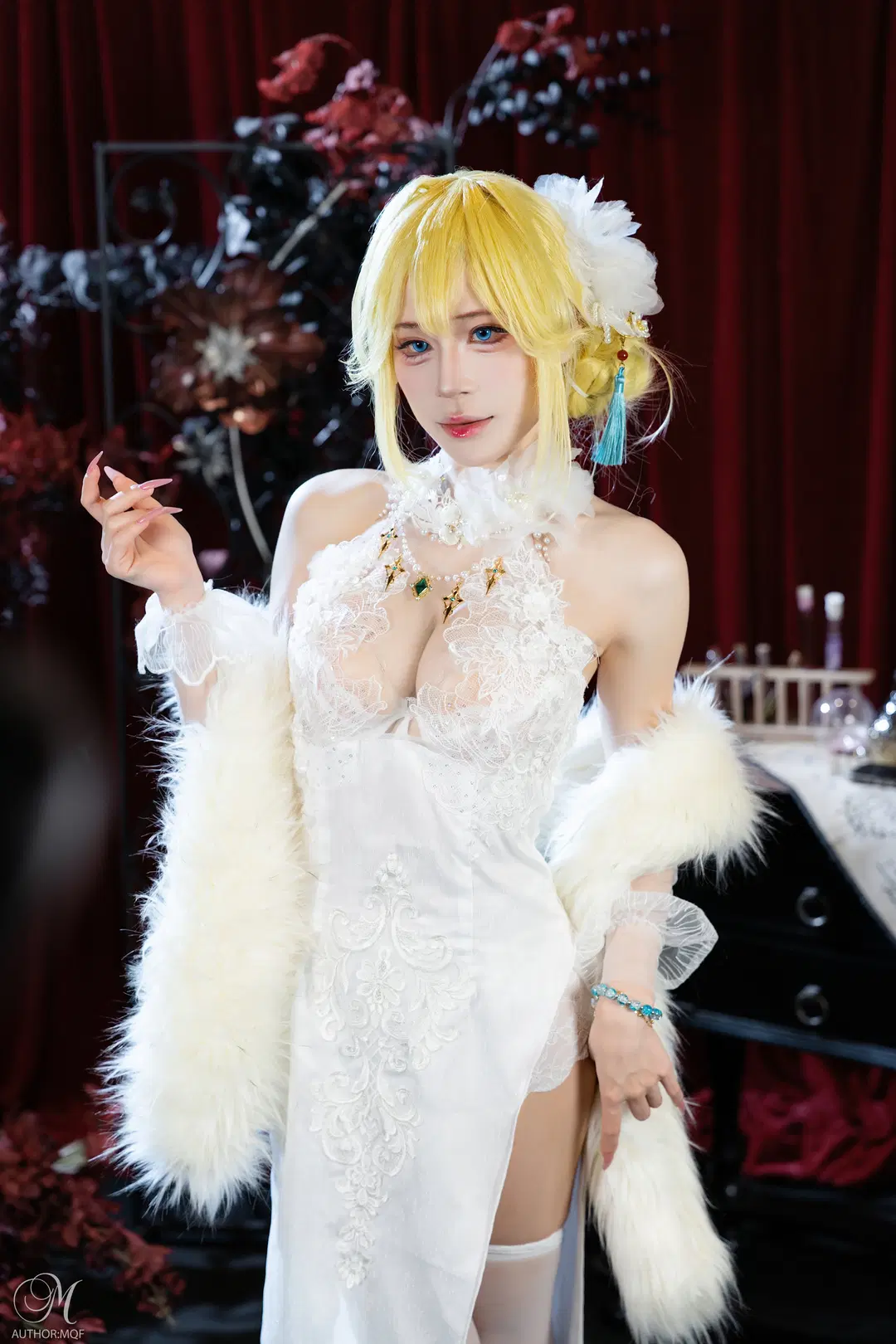 中秋PSDパーティーの写真シェア、白ドレスとレースが紡ぐ夢幻の夜 - 默秋风 - 2枚目